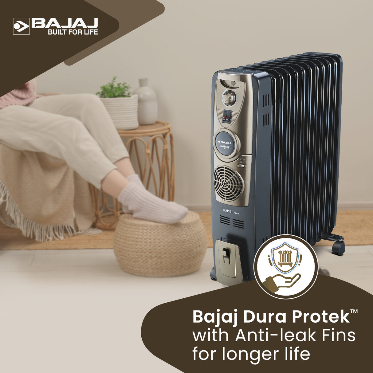 Bajaj Majesty RH Plus OFR Room Heater