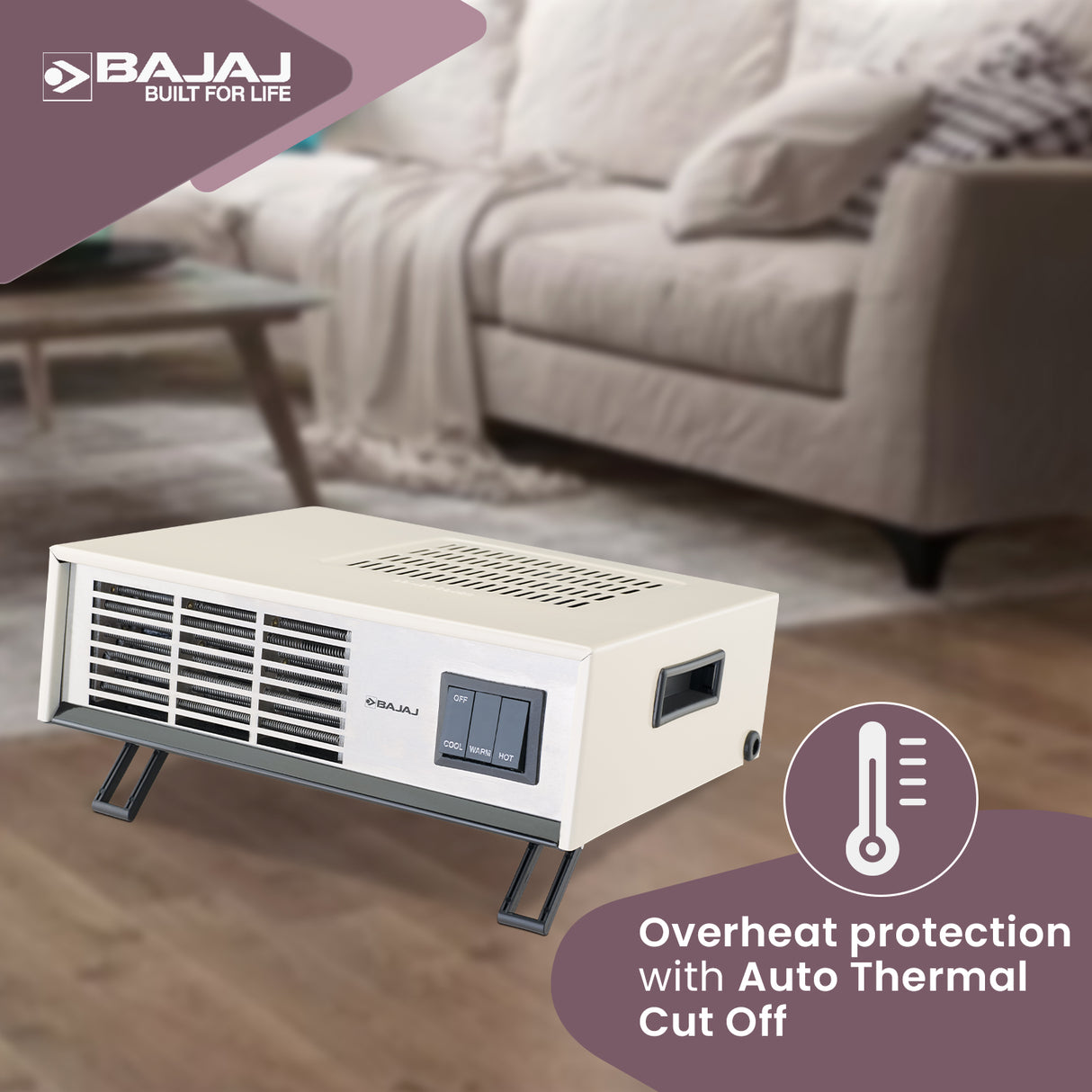 Bajaj Blow Hot Fan Convector Room Heater