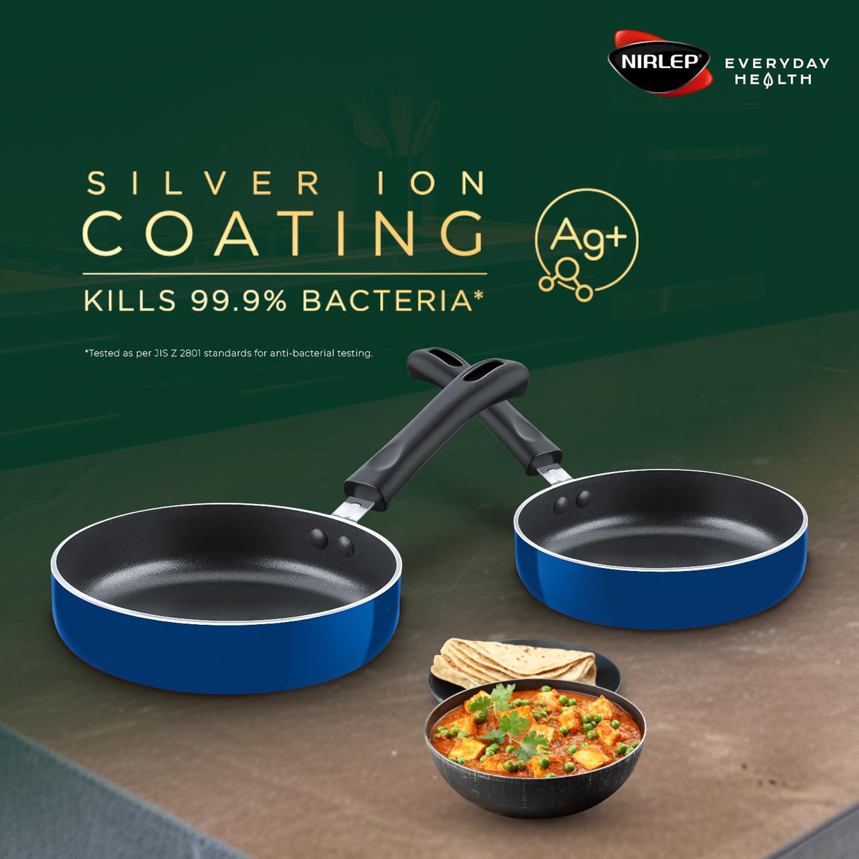 NutriHealth Non Stick Aluminium 2 Minute Fry Pan Set