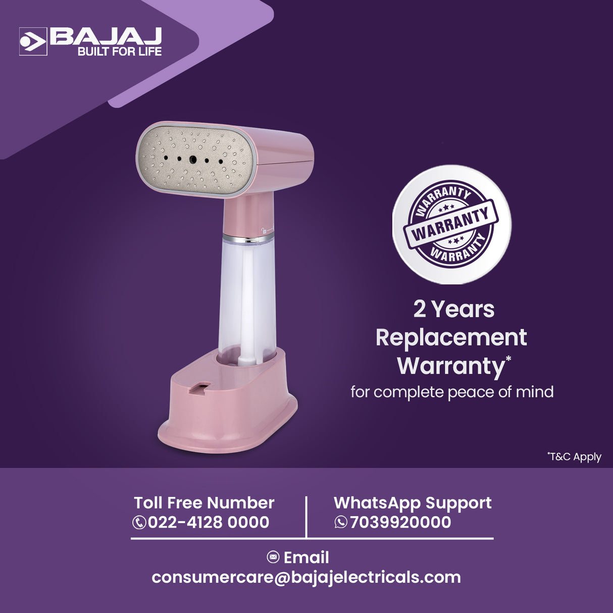 Bajaj Steam Majesty Hand Held