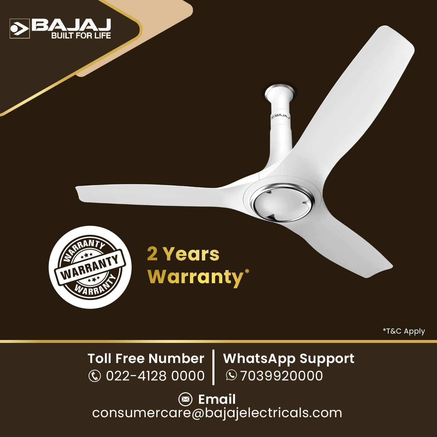 Arioso 12DC5R 1200mm Ceiling Fan