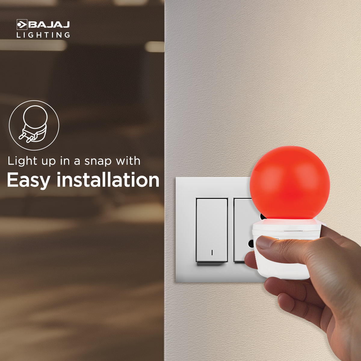 LEDZ Ping Pong Plug lamp