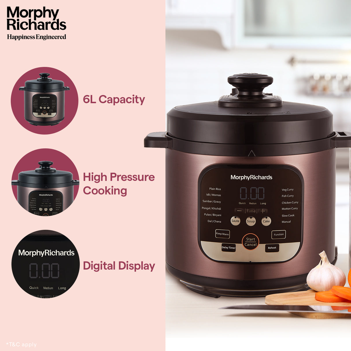 Morphy Richards WizPot Electric Multi Cooker 6L
