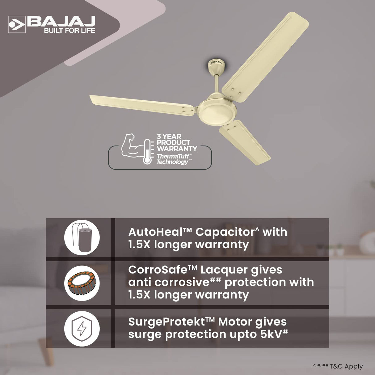 Durato 12S1 1200mm Ceiling Fan