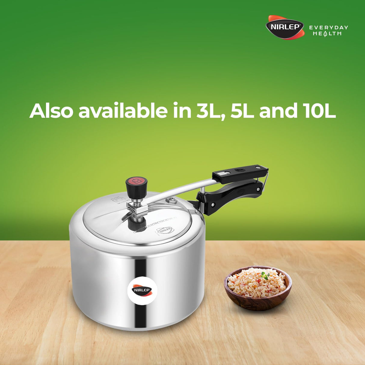 Nutrihealth Inner Lid Aluminium Pressure Cooker