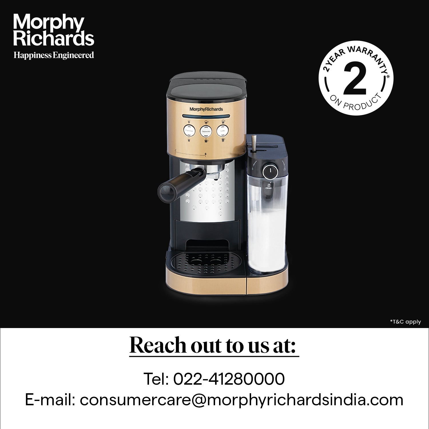 Kaffeto 1350 W Milk Frother and Coffee Maker