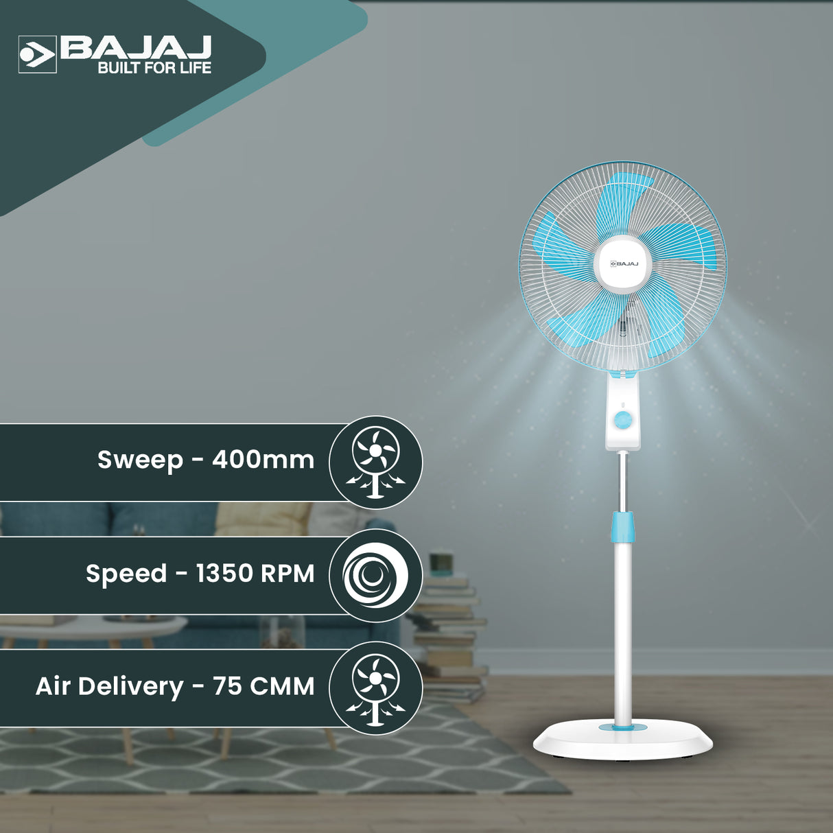 Penta Robusto 400mm Pedestal Fan