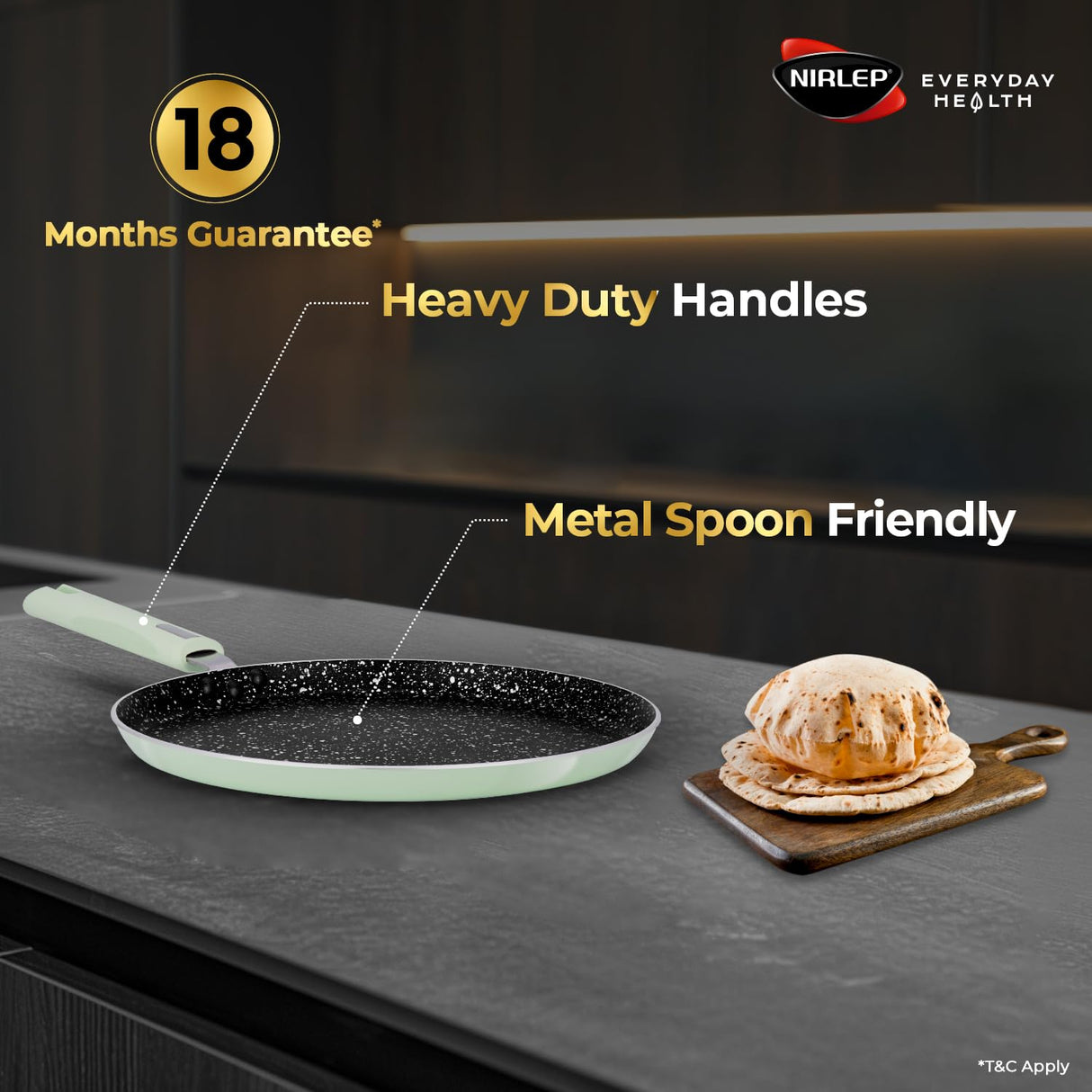 Nutrihealth Pro  Non Stick Aluminium Induction Flat Griddle