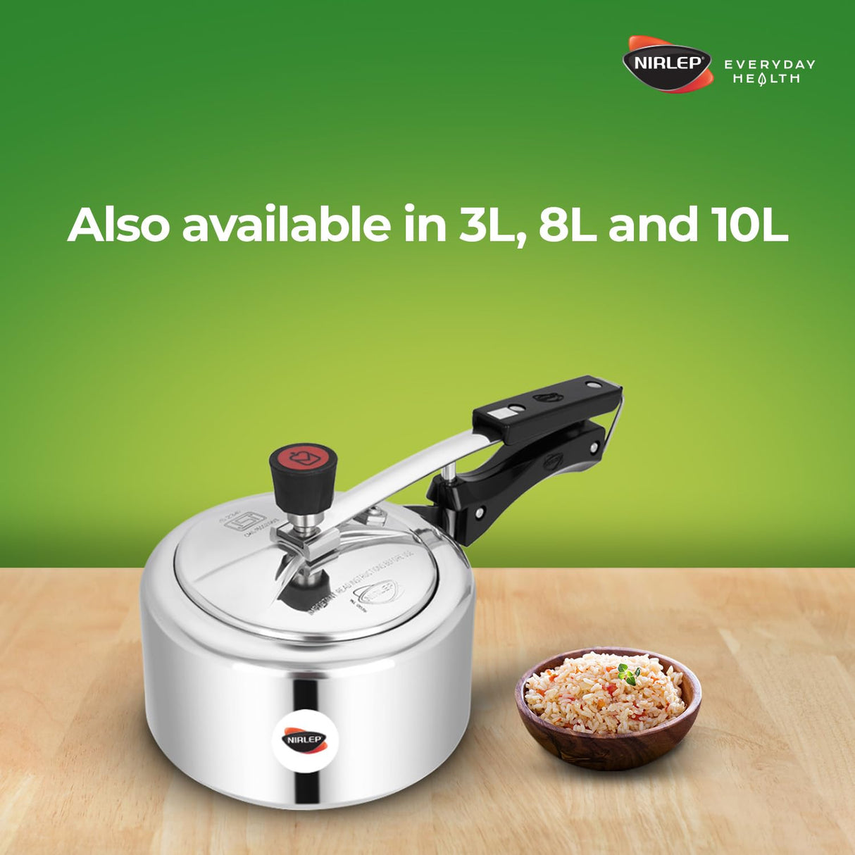 Nutrihealth Inner Lid Aluminium Pressure Cooker