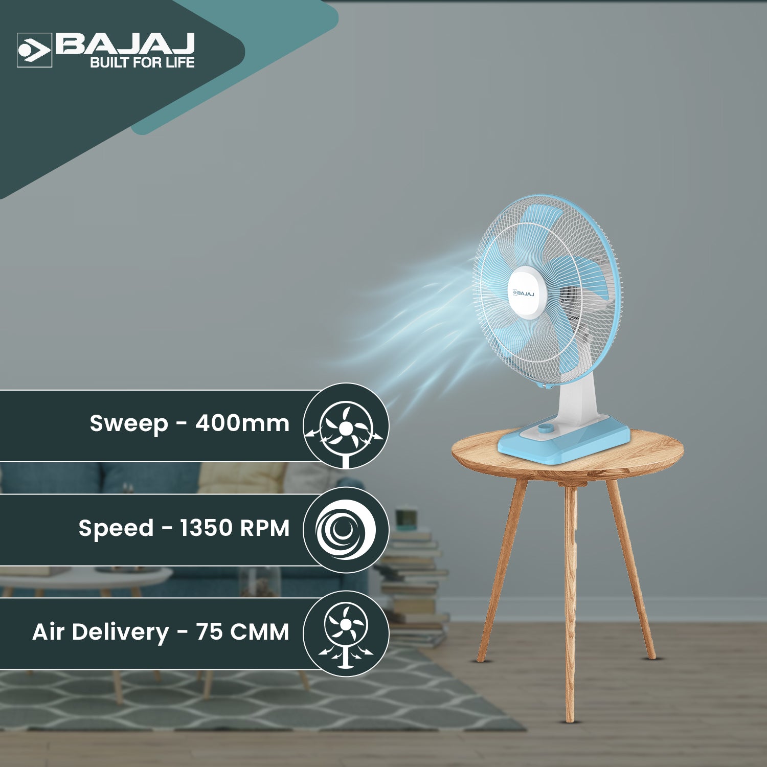 Penta Robusto 400mm Table Fan