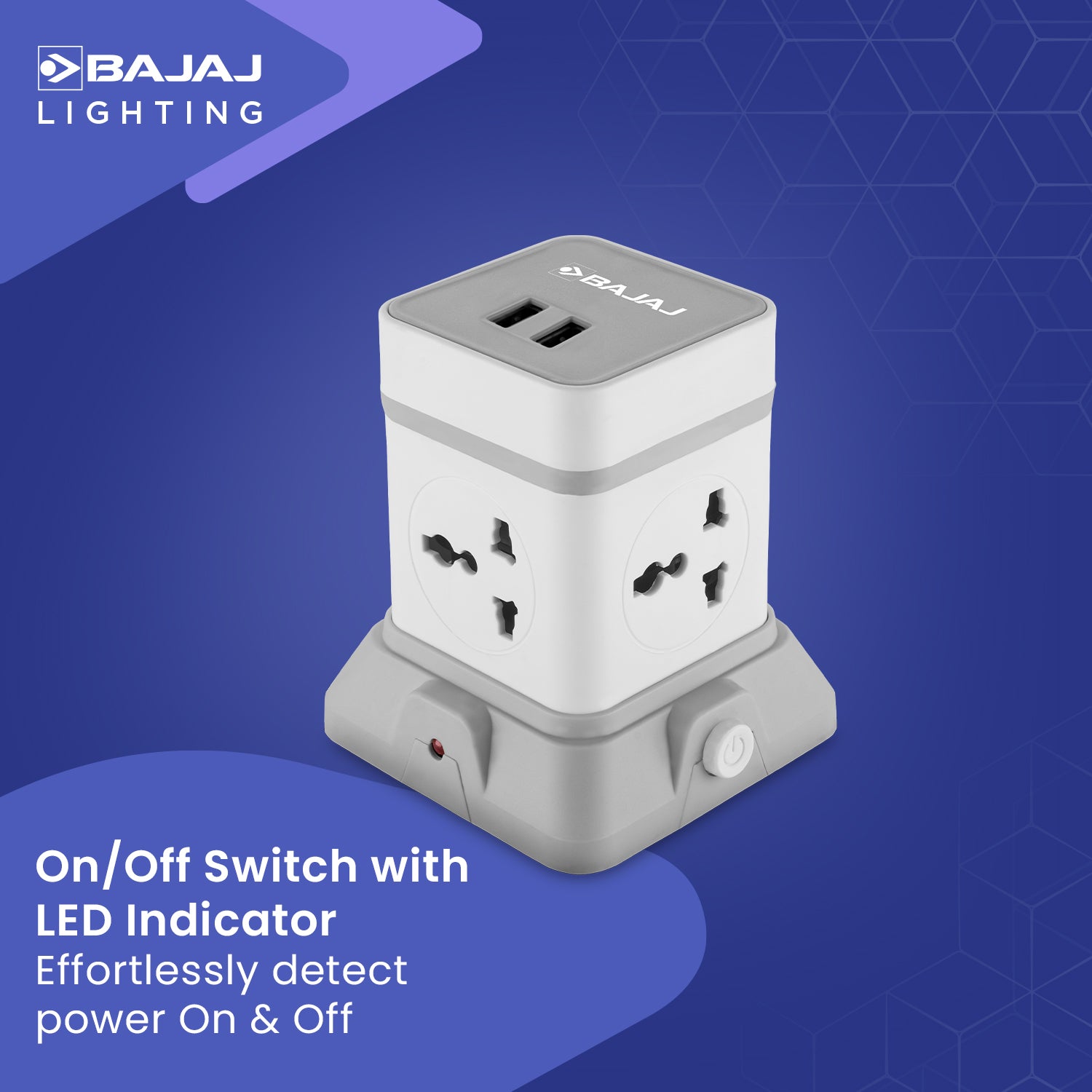 HERCULO TOWER 4 WAY WITH 2 USB PORT
