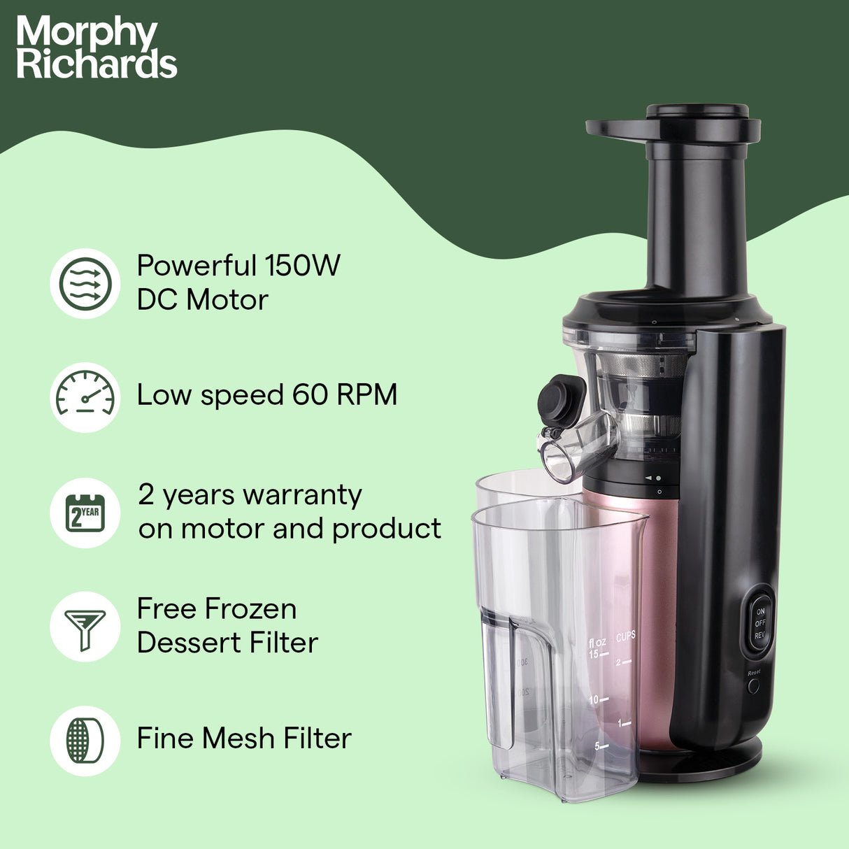 Morphy Richards Kenzo Slow Juicer