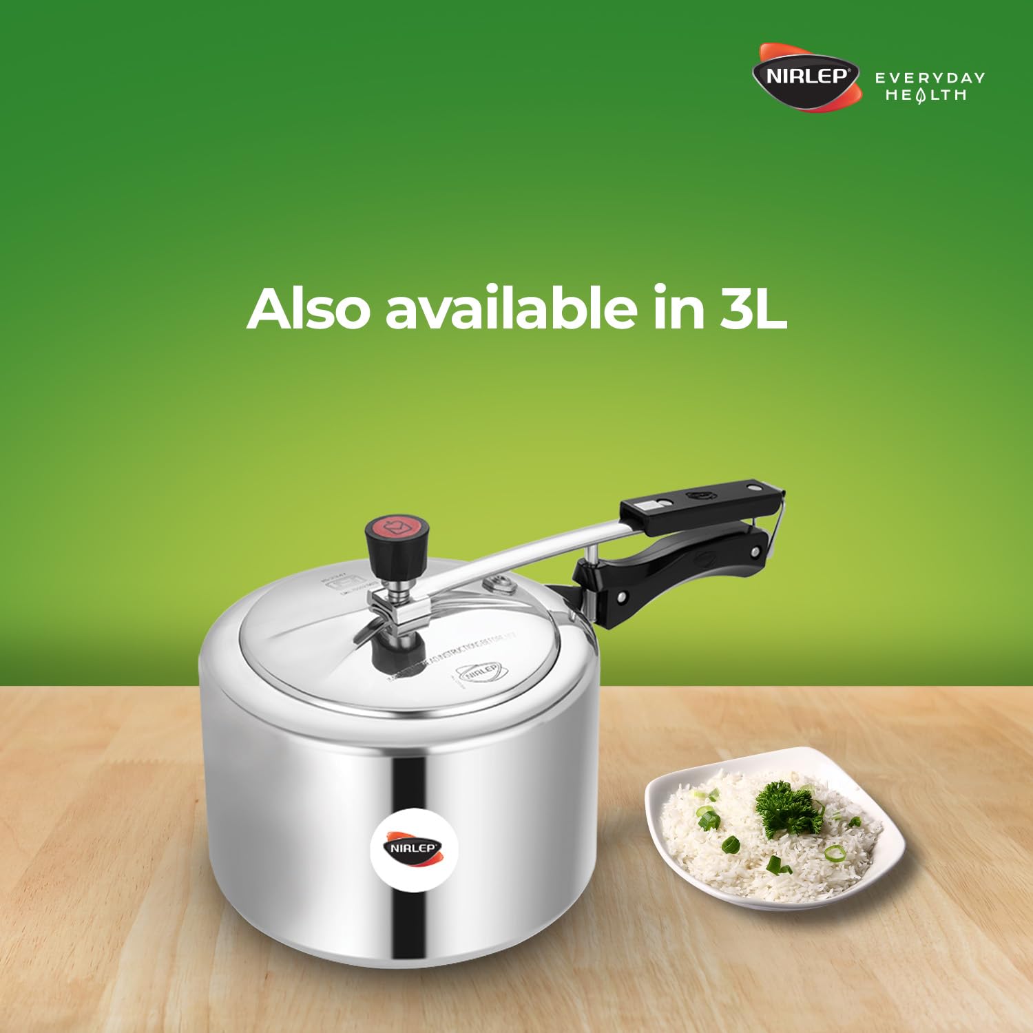 Nutrihealth Inner Lid Aluminium Induction Pressure Cooker