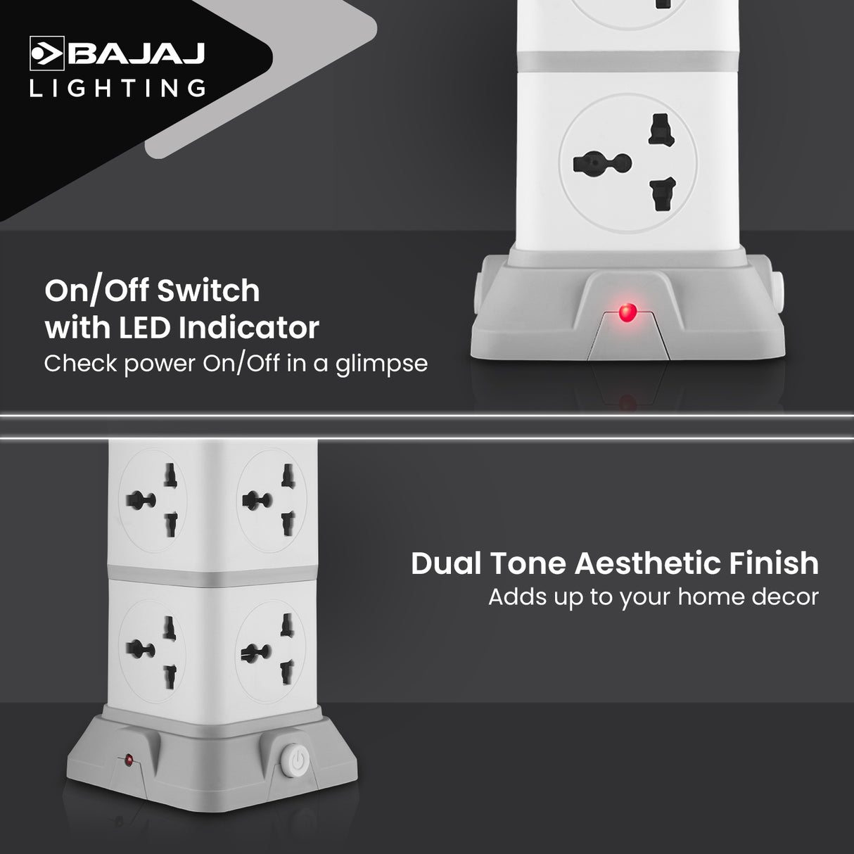 HERCULO TOWER 8 WAY WITH 2 USB PORT