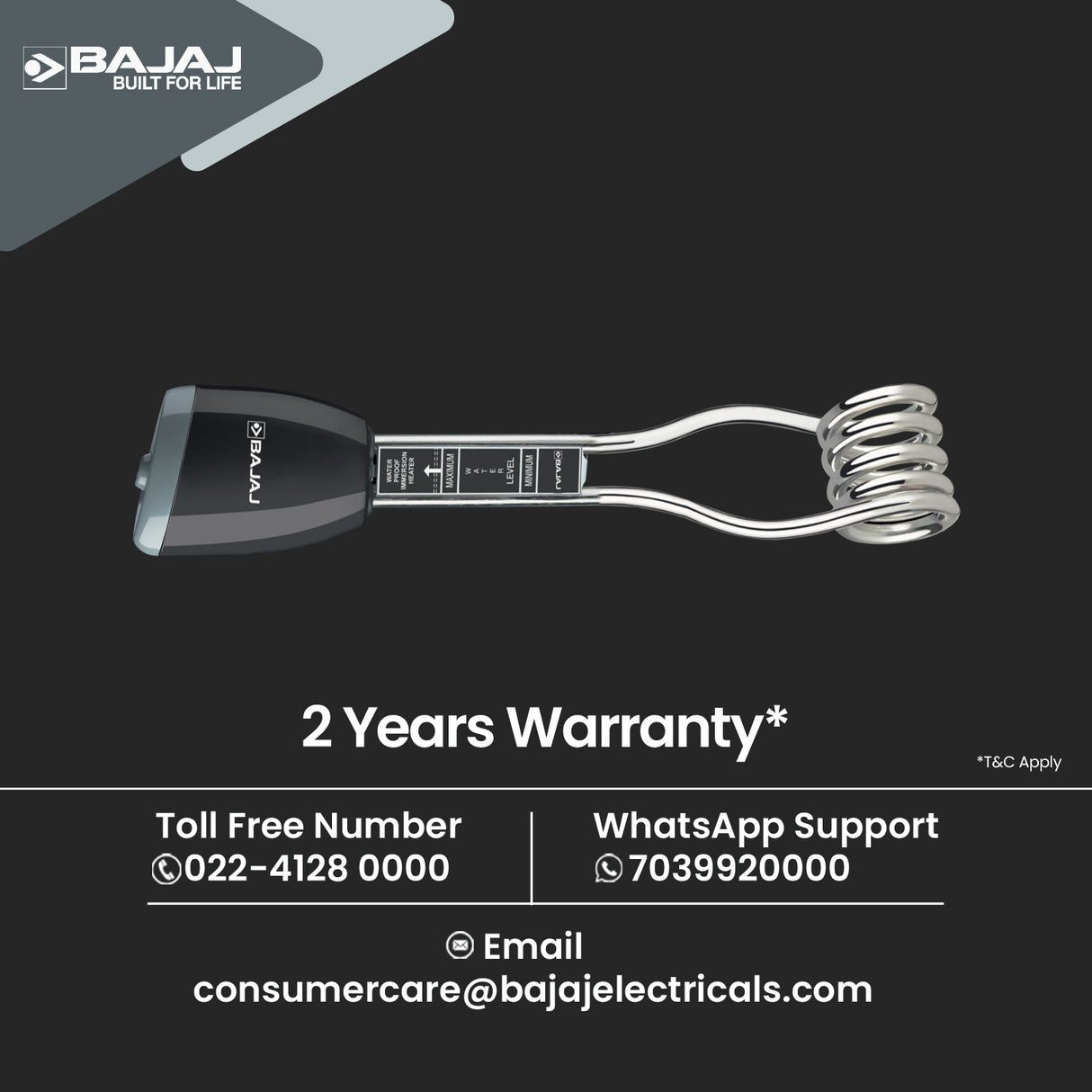 Bajaj Water proof Immersion Rods
