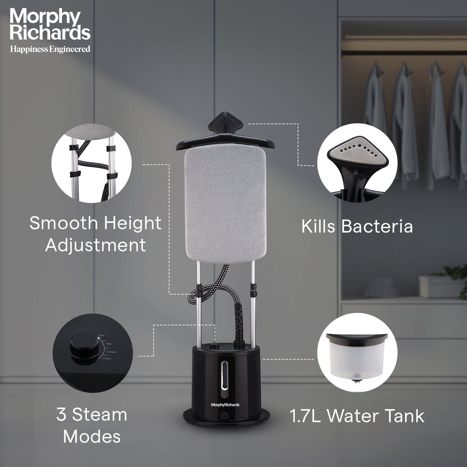 Vogue Professional Upright Garment Steamer