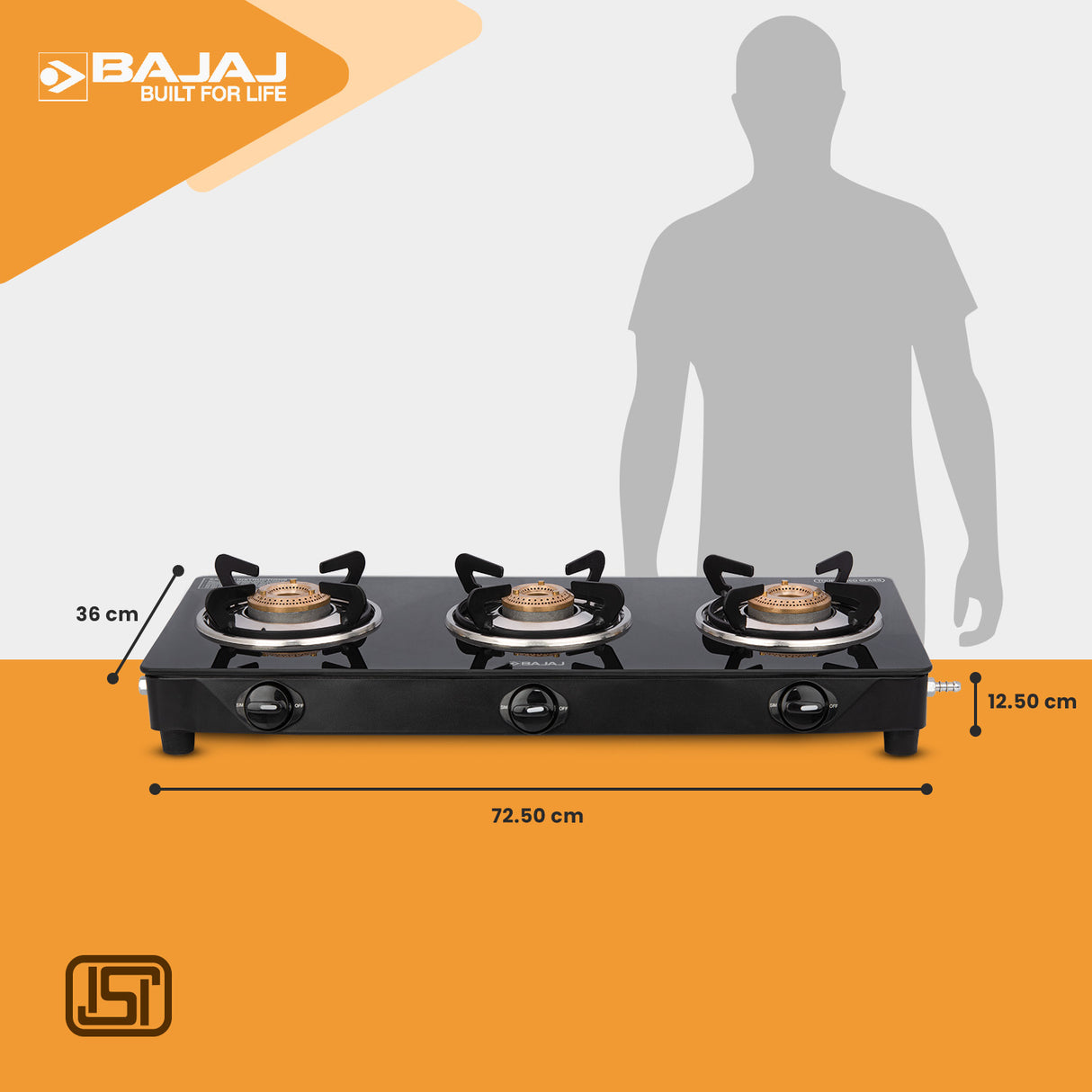 Bajaj UCX 3B Glass Gas Stove