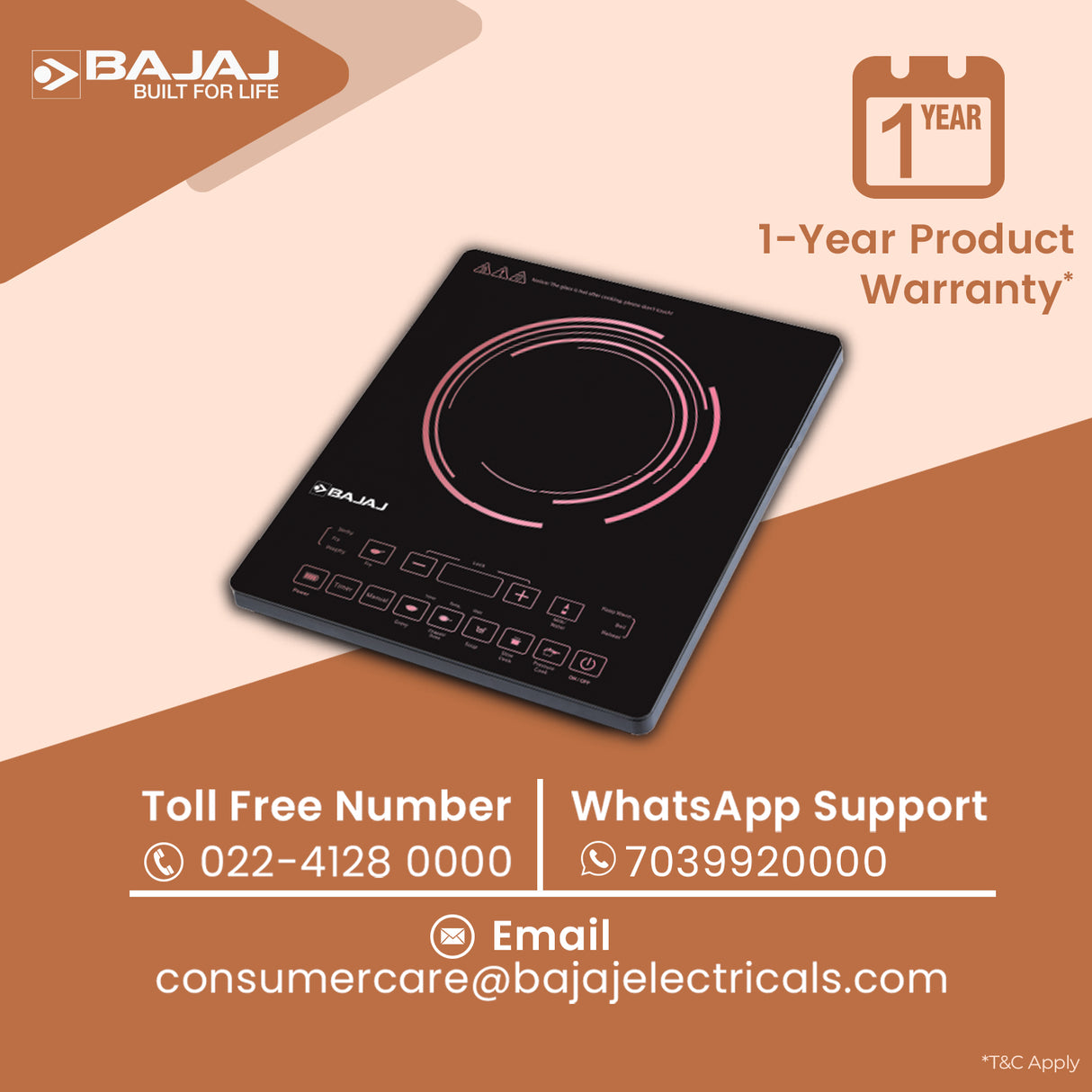 Bajaj ICX 200FP 2000W Induction Stove