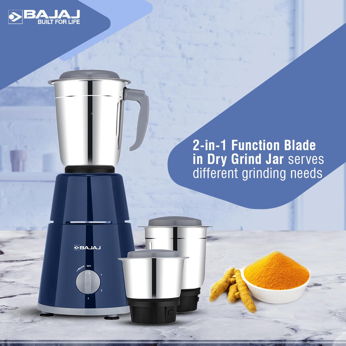 Bajaj GX 1 500W Mixer Grinder