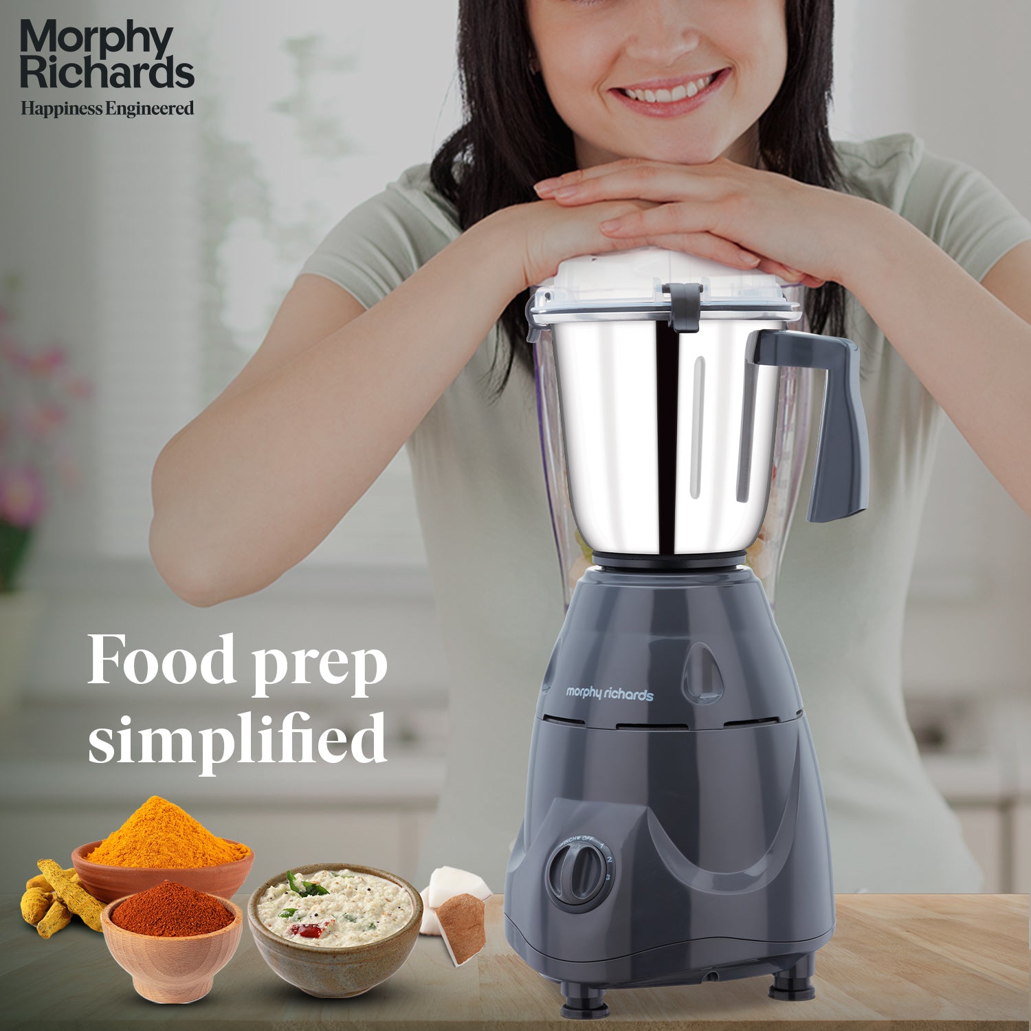 Morphy Richards Icon Superb DLX 750W Mixer Grinder