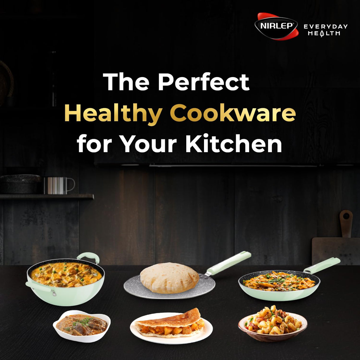 Nutrihealth Pro Non Stick Aluminium InductionTapered Fry Pan