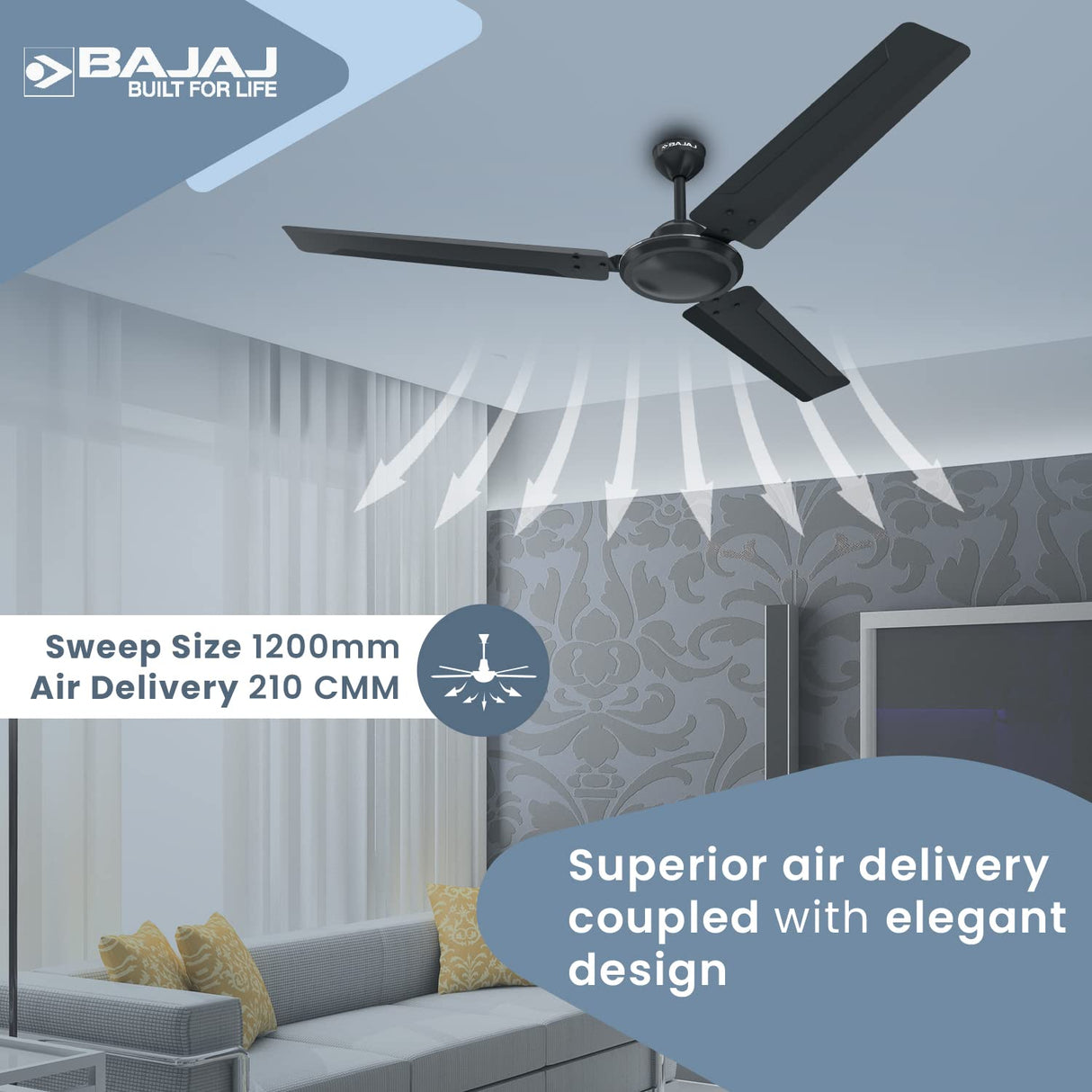 Durato 12S1 1200mm Ceiling Fan