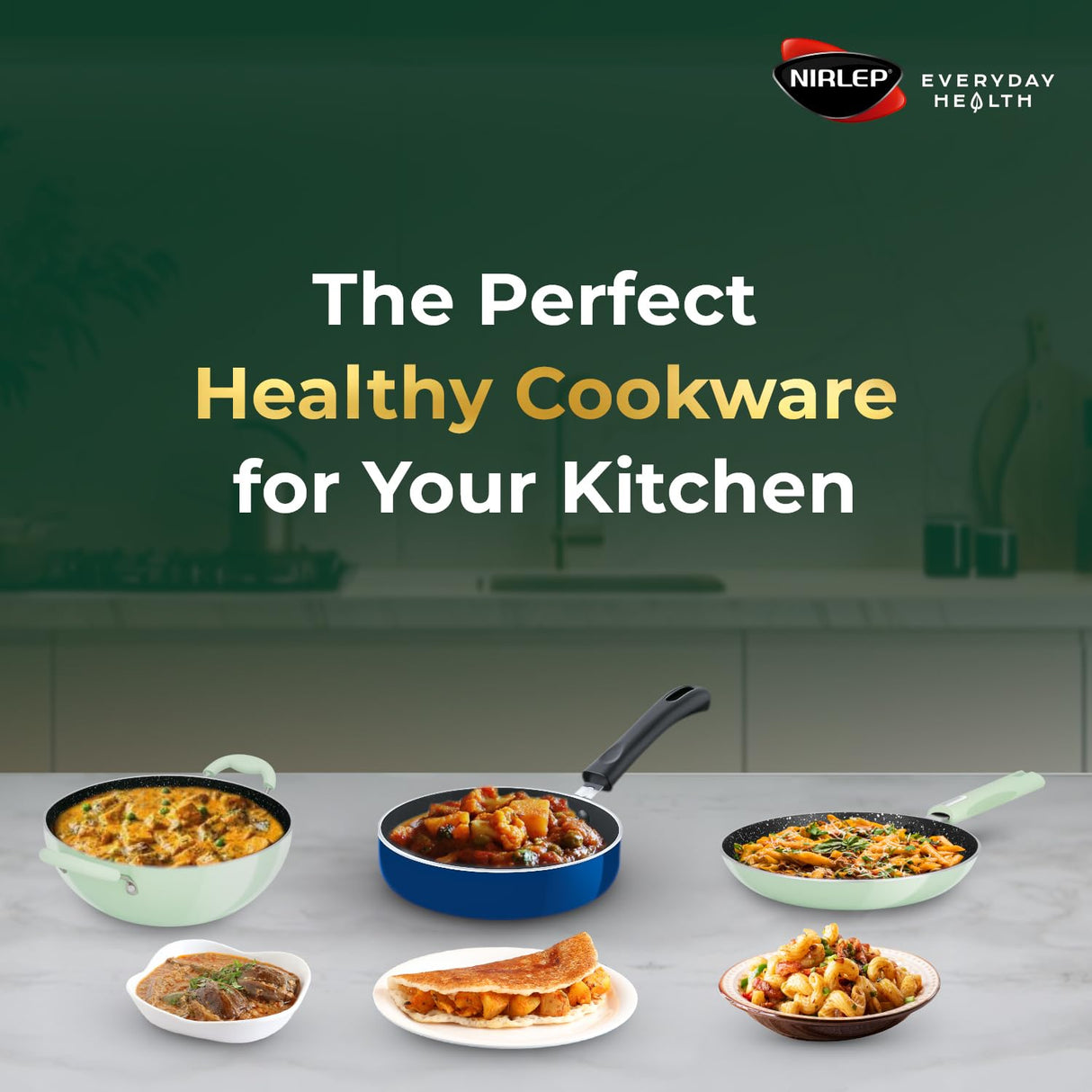 NutriHealth Non Stick Aluminium 2 Minute Fry Pan Set