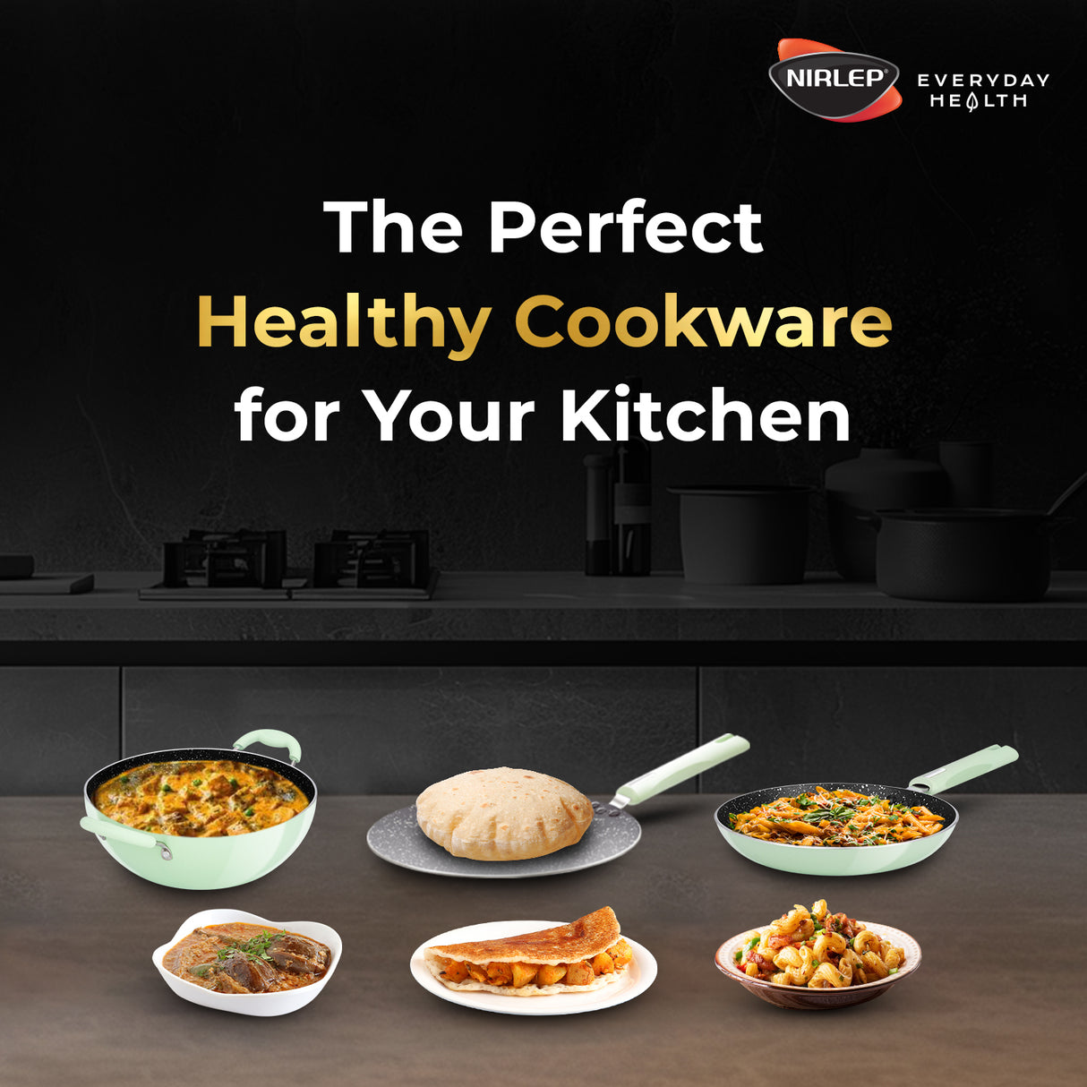 Nutrihealth Pro Non Stick Aluminium Flat Tawa