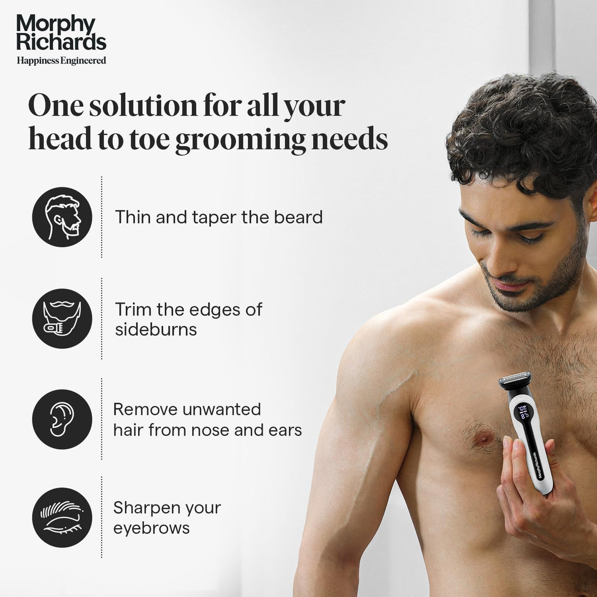 Morphy Richards Kingsman Pro 15-In-1 Digital Grooming Kit