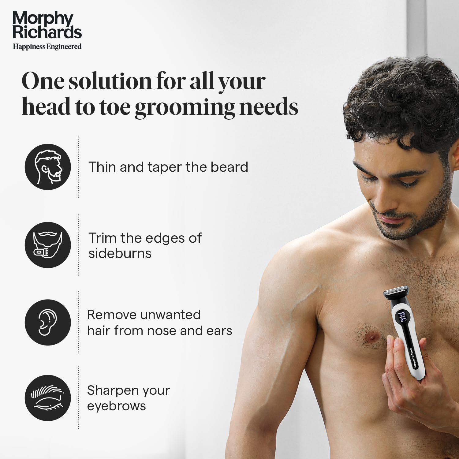 Morphy Richards Kingsman Pro 15-In-1 Digital Grooming Kit