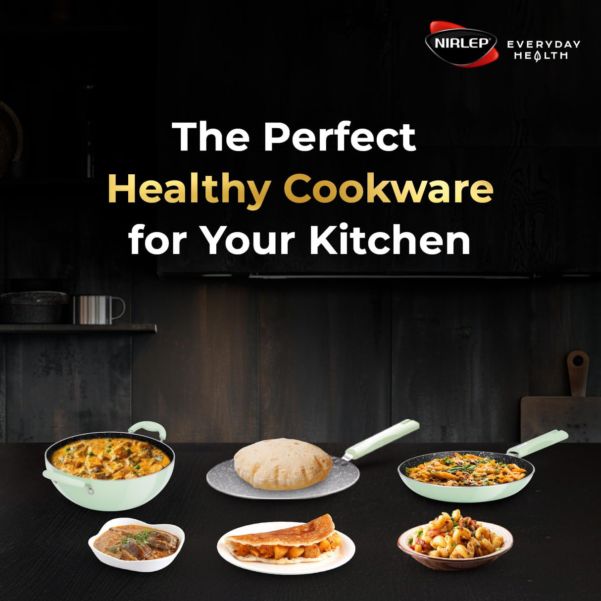 Nutrihealth Pro Non Stick Aluminium InductionTapered Fry Pan