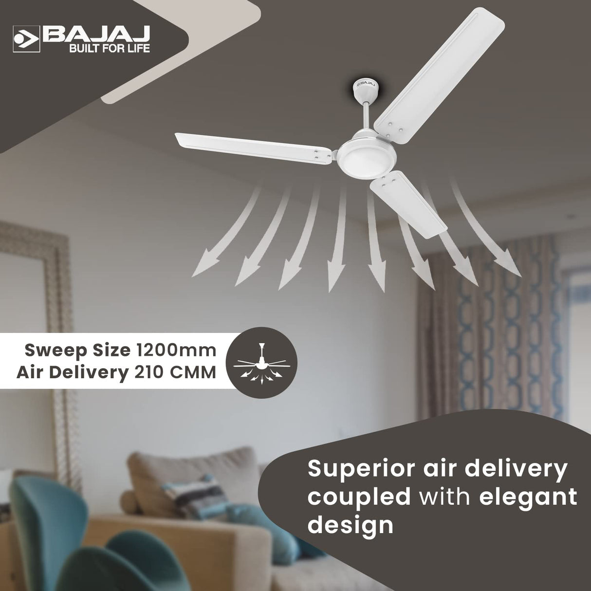 Durato 12S1 1200mm Ceiling Fan