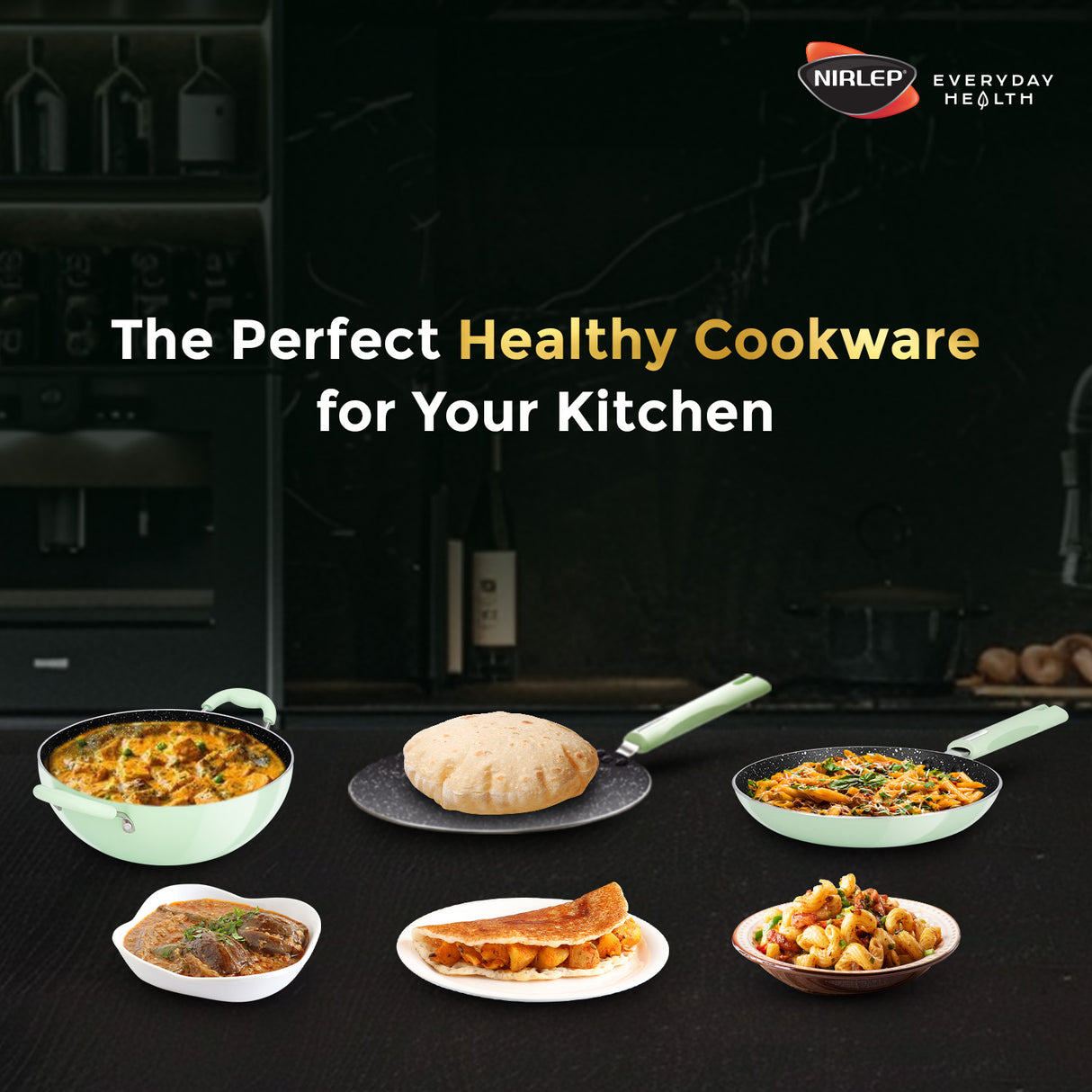 Nutrihealth Pro Non Stick Aluminium Induction Deep Kadhai