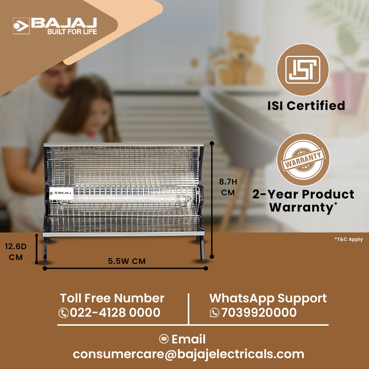 Bajaj Flashy Ceramic Room Heater