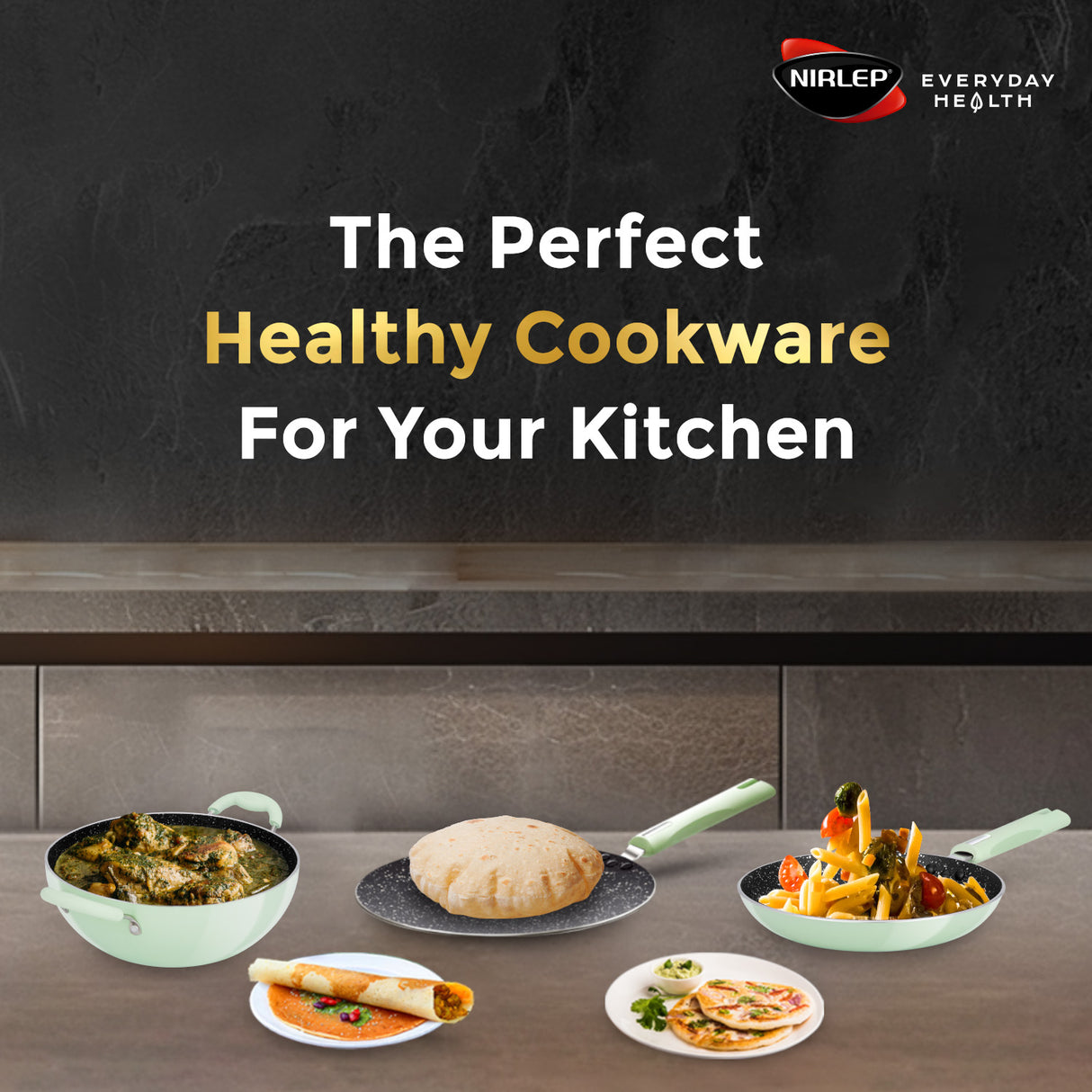 Nutrihealth Pro Non Stick Aluminium Flat Tawa