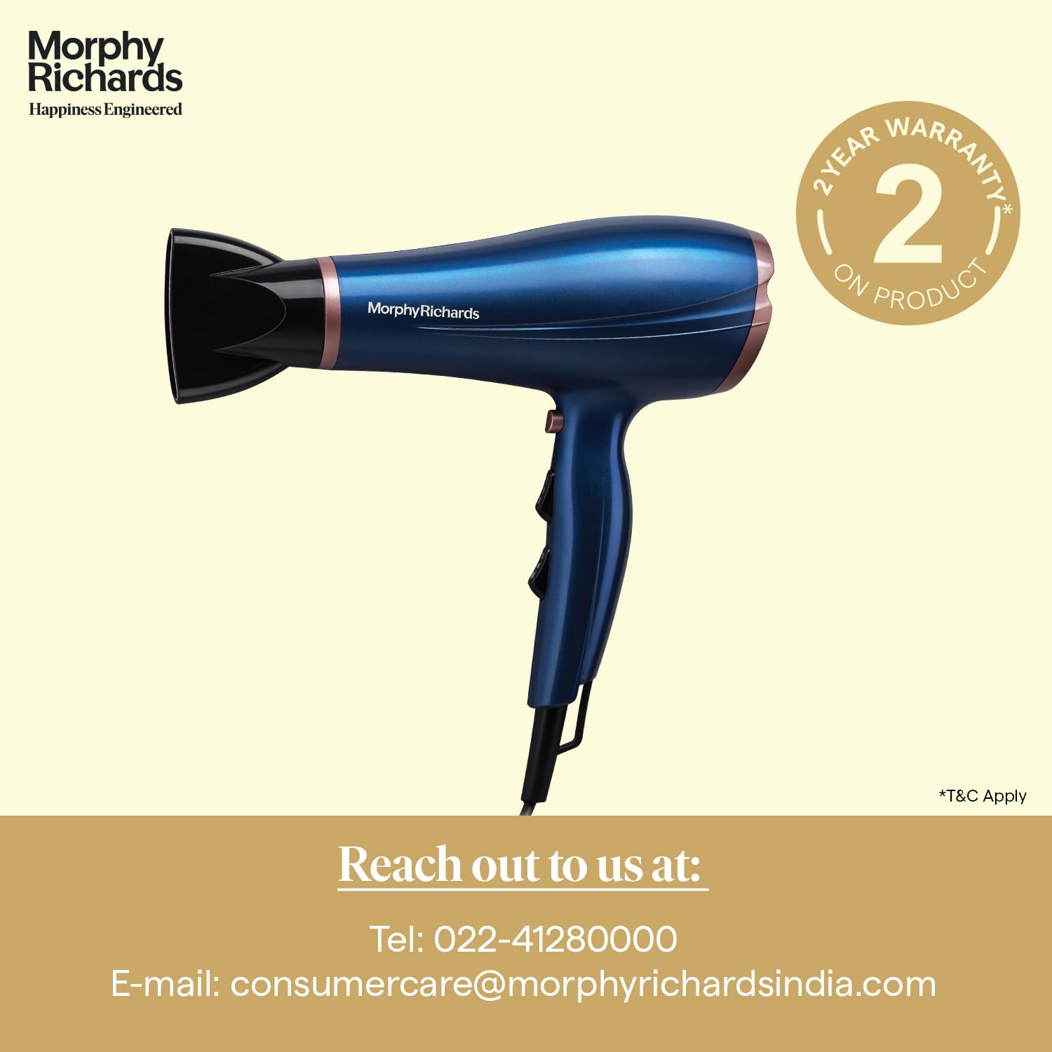 Morphy Richards Stylist Care HD192DC 1900W Hair Dryer
