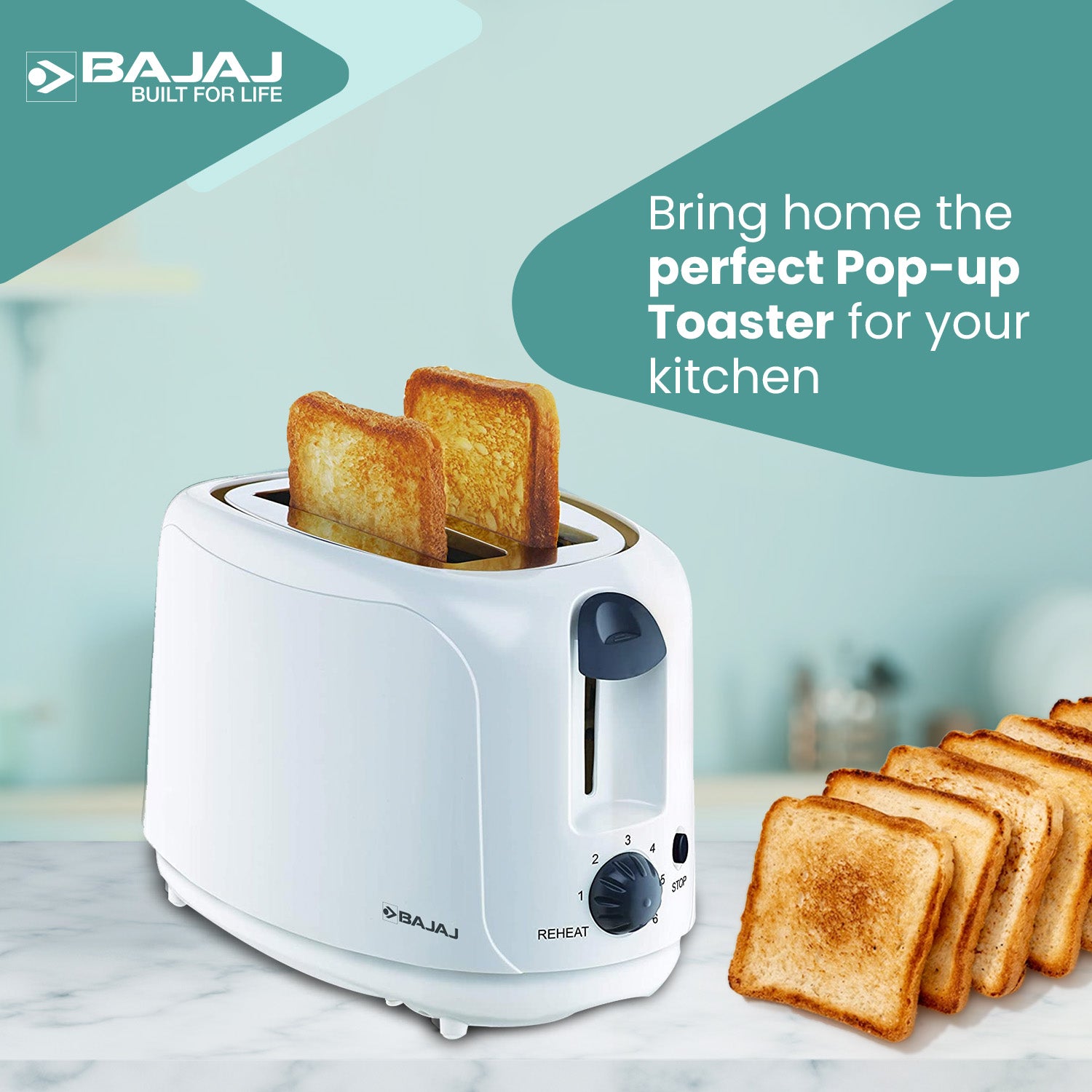 Bajaj ATX 4 - 2 Slice Pop up Toaster