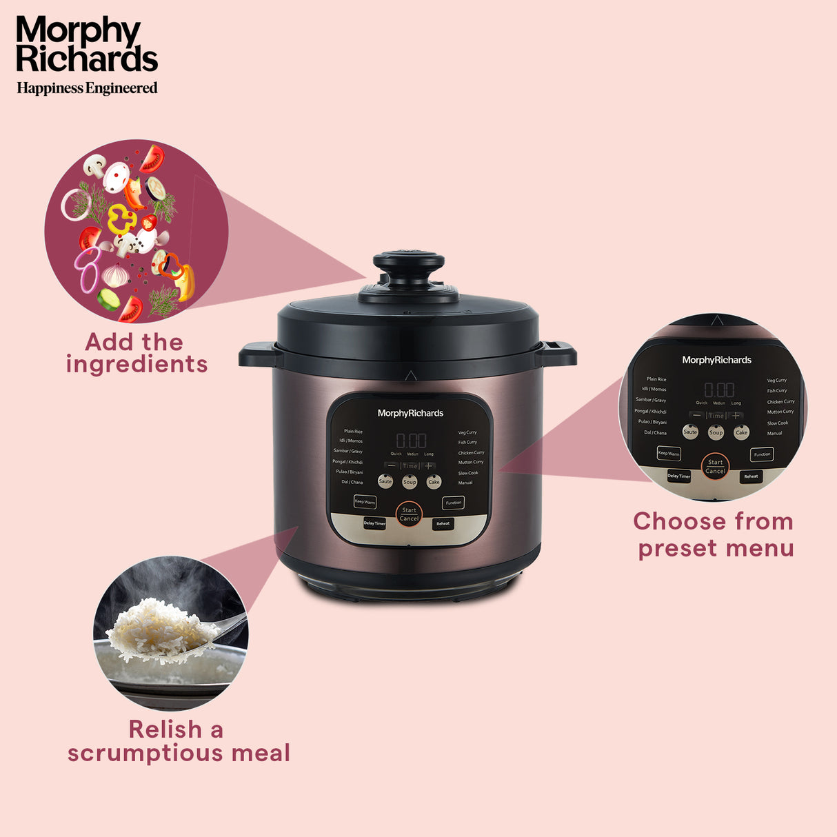 Morphy Richards WizPot Electric Multi Cooker 6L
