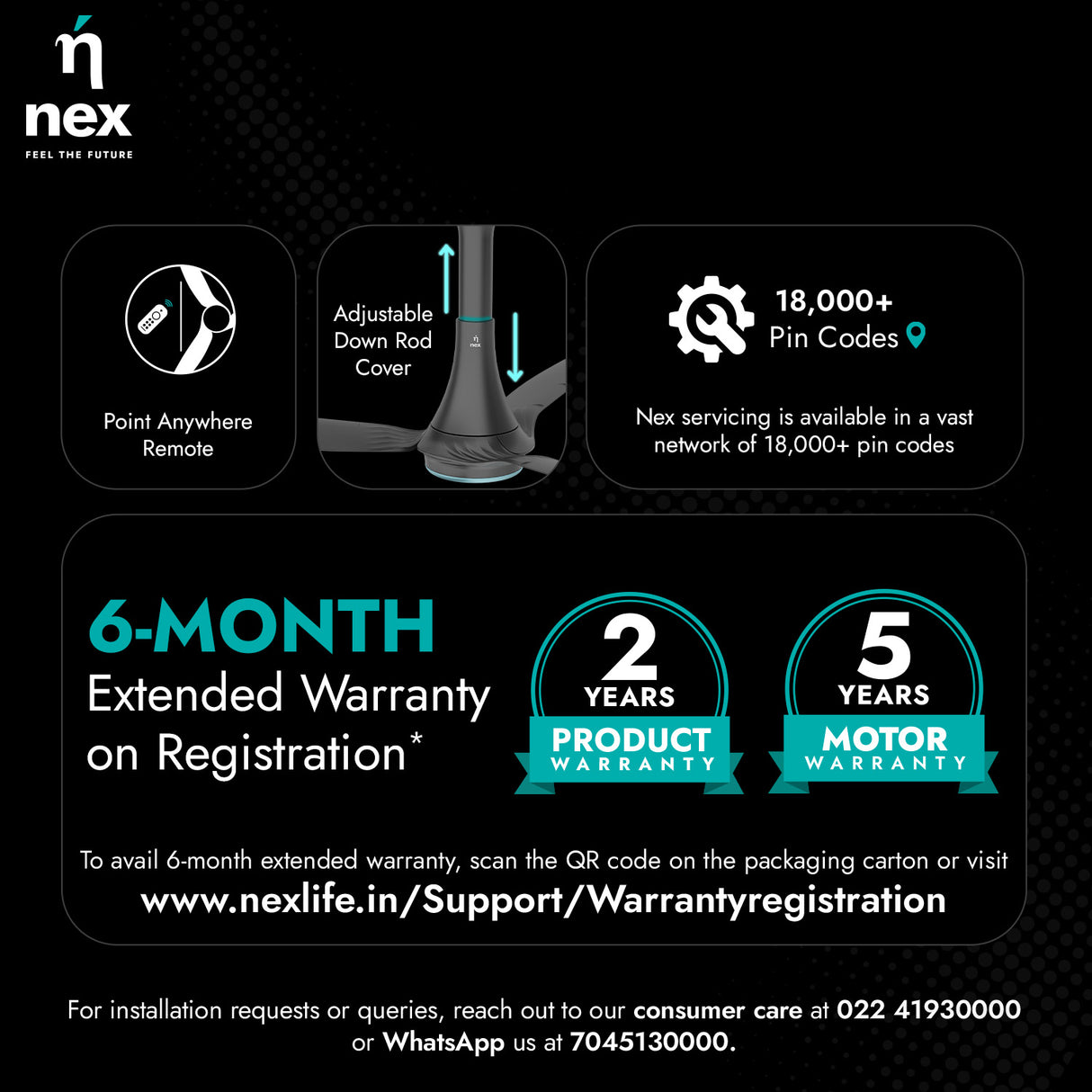 Nex Dryft A95 BLDC IoT