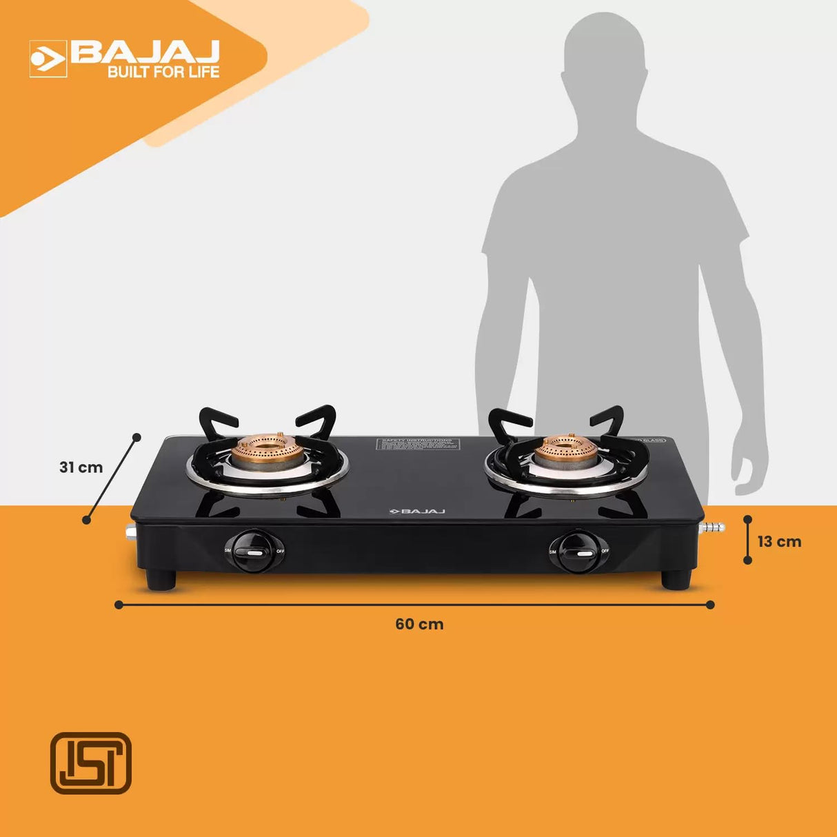 Bajaj UCX 2B Glass Gas Stove