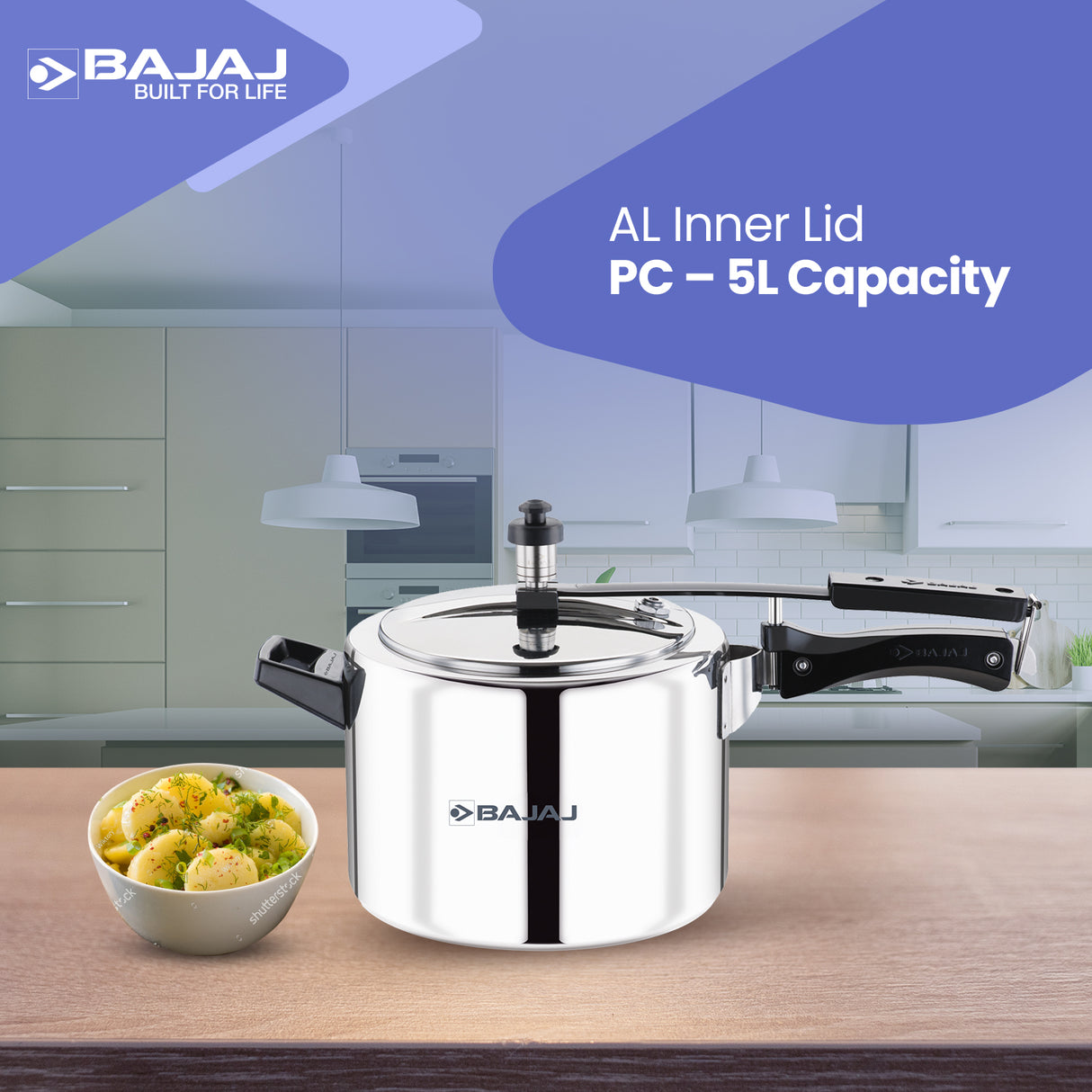 New Shakti Inner Lid Aluminium Pressure Cooker