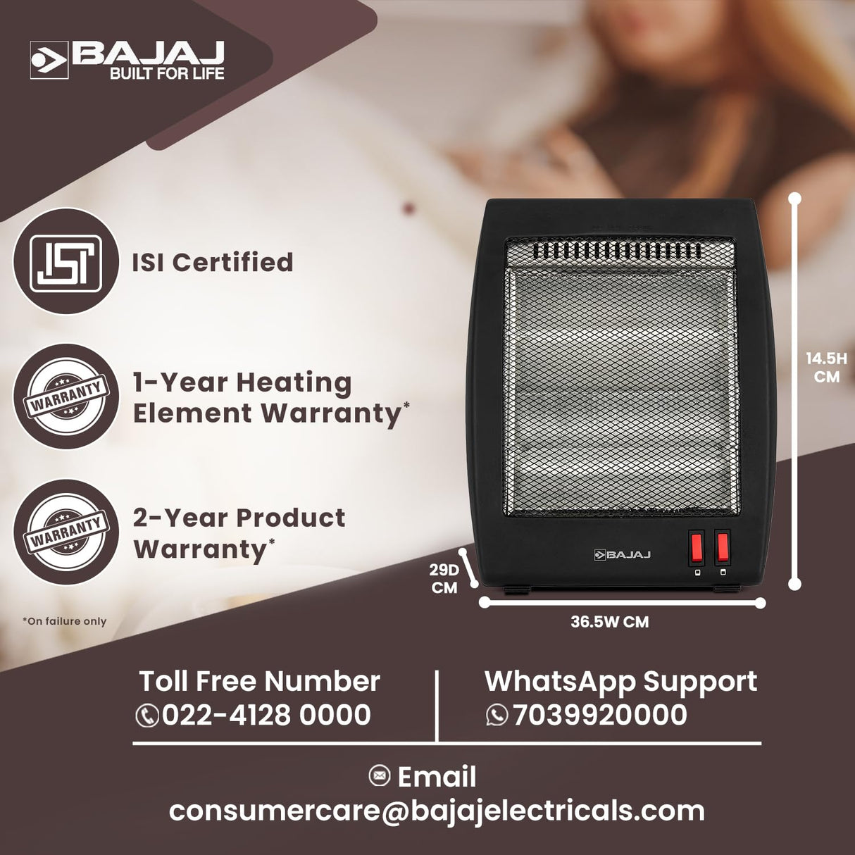 Bajaj RHX 2 New Halogen Room Heater