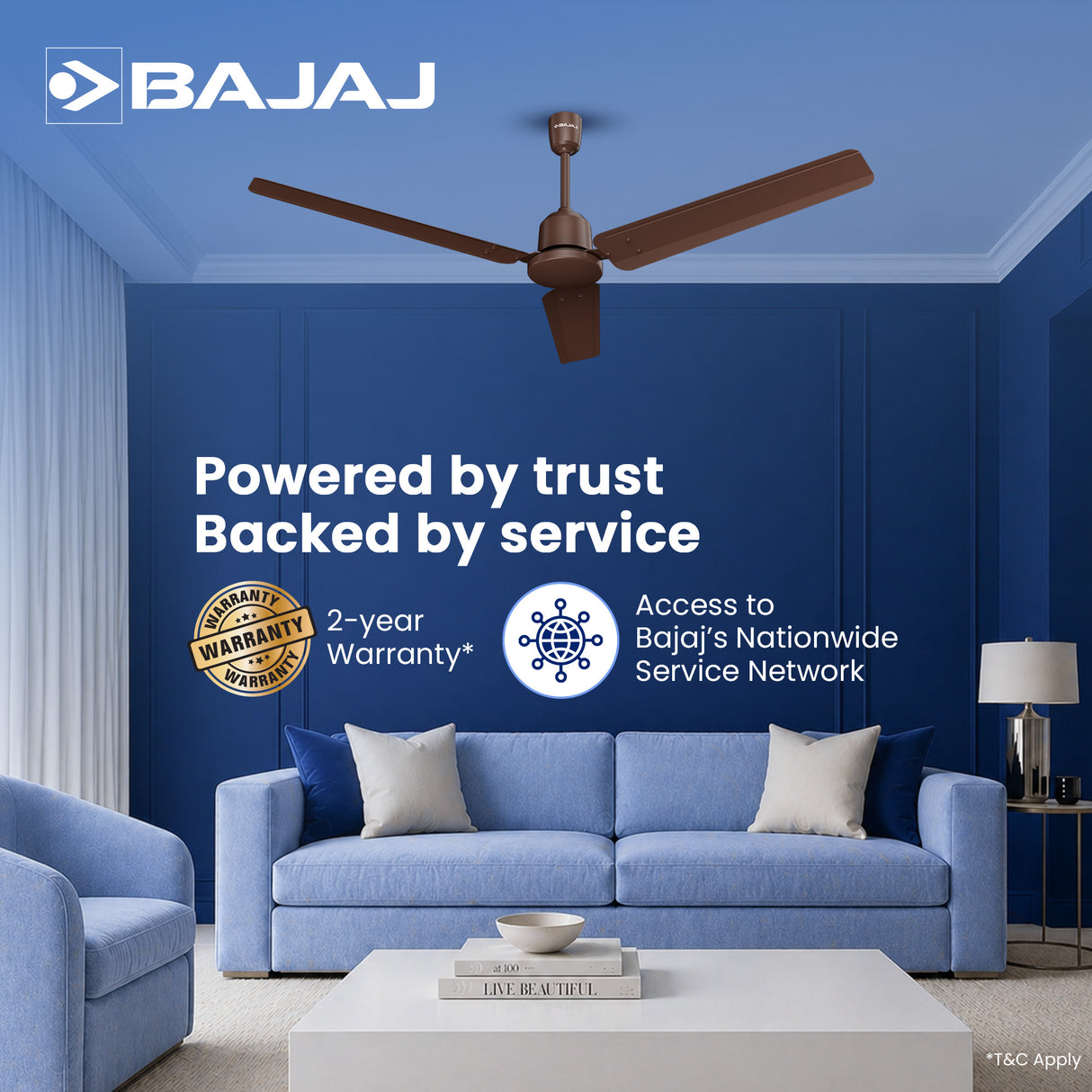 Raftaar 1200mm BLDC Ceiling Fan