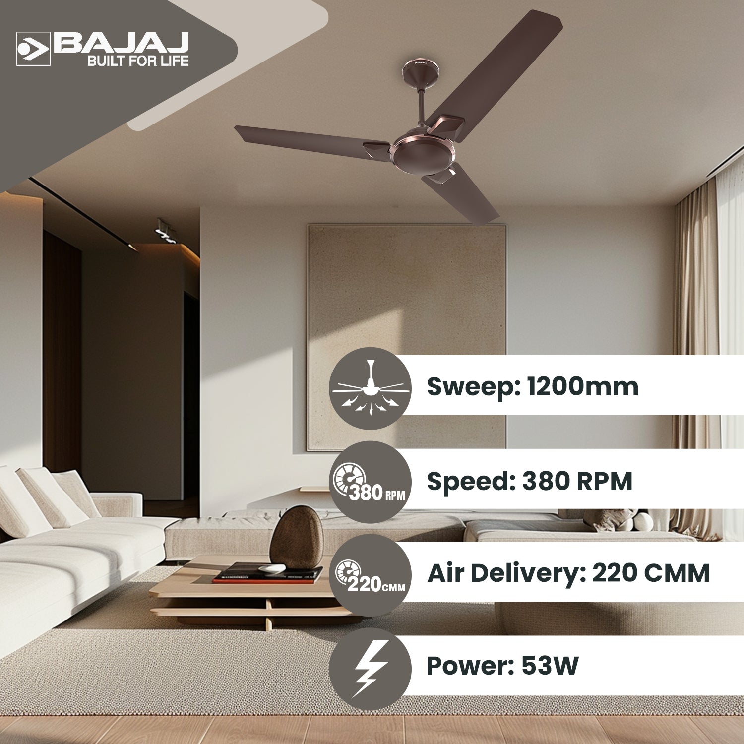 Juana 1200mm Ceiling Fan