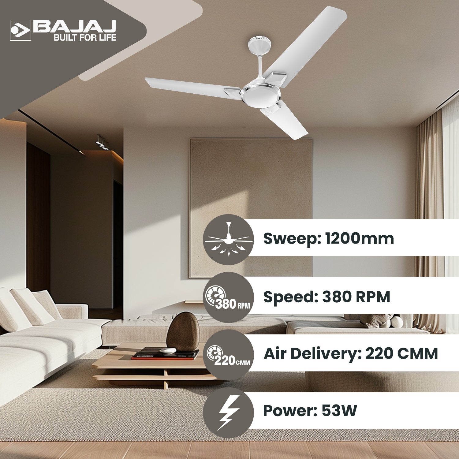 Juana 1200mm Ceiling Fan