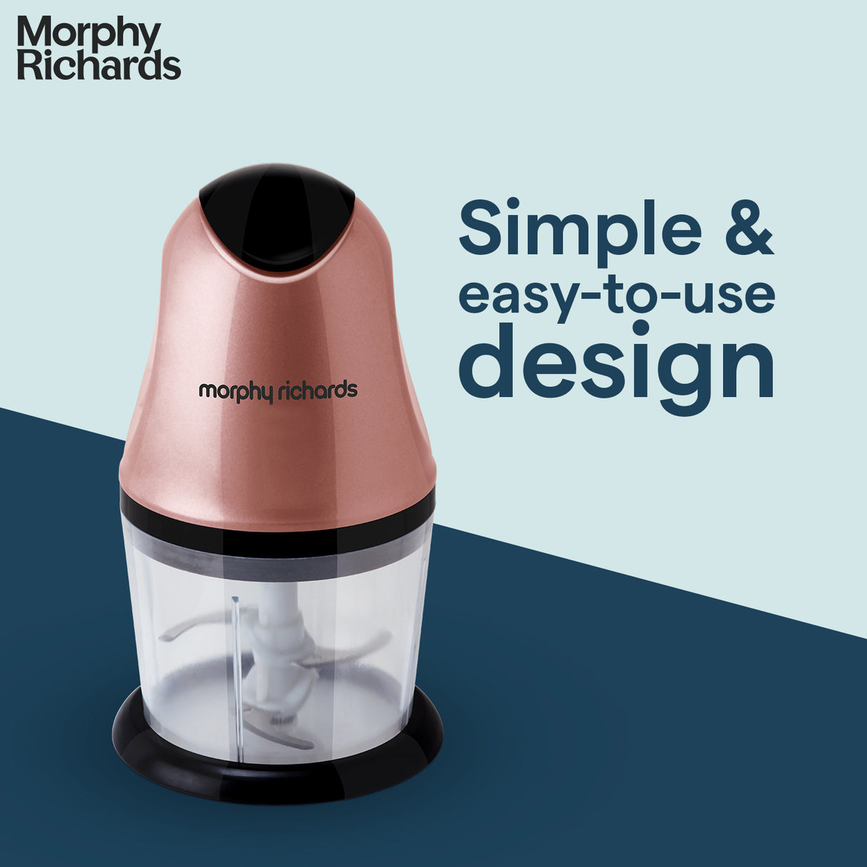 Morphy Richards Mini Chopper 300W (Rose Gold)