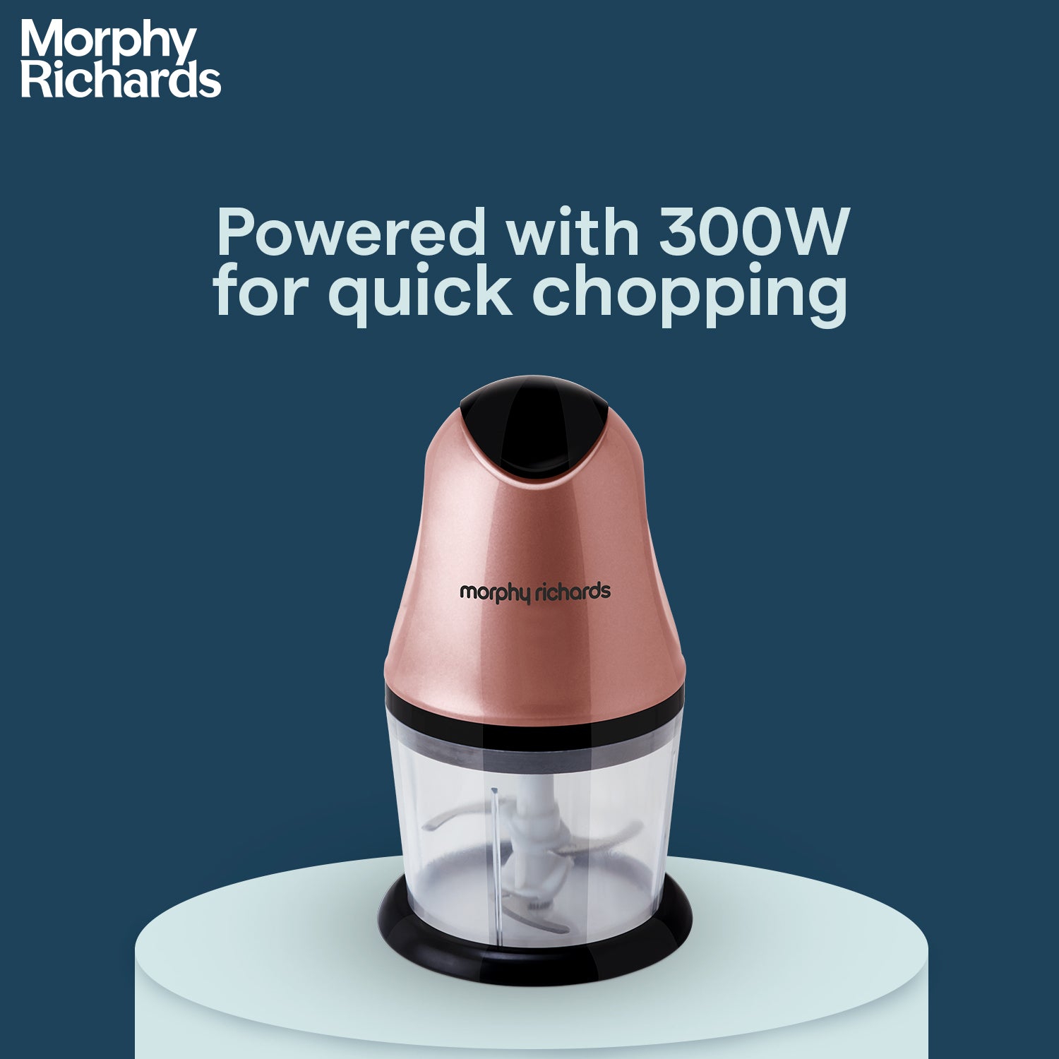 Morphy Richards Mini Chopper 300W (Rose Gold)