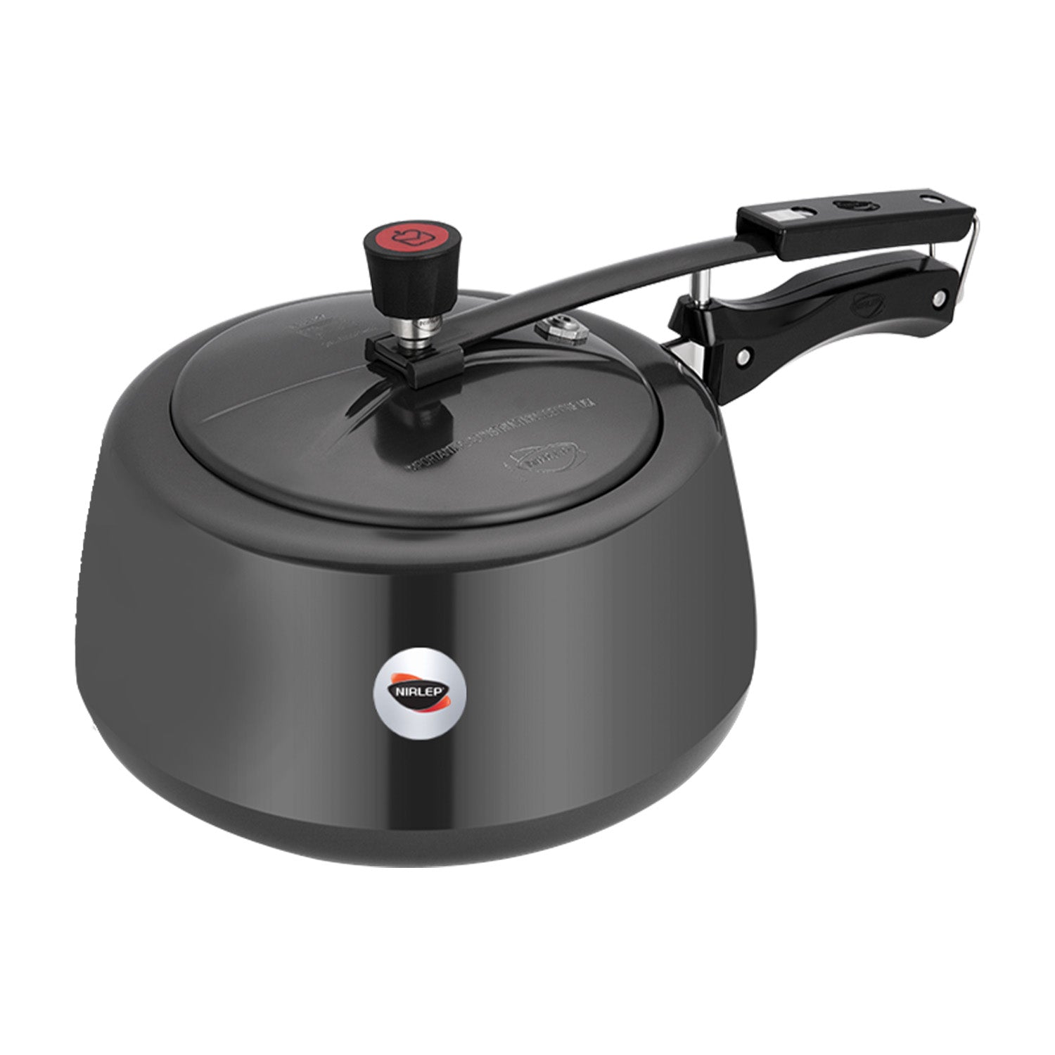 Nutrihealth Inner Lid Handi Shaped Hard Anodised Induction Pressure Cooker
