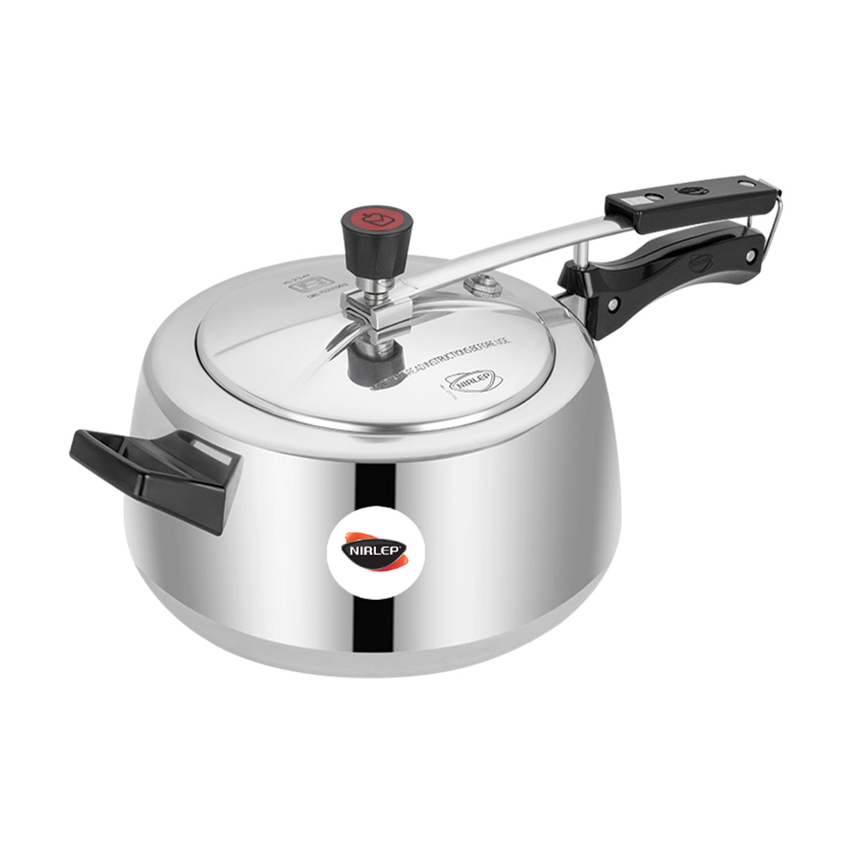 Nutrihealth Inner Lid Handi Shaped Aluminium Pressure Cooker