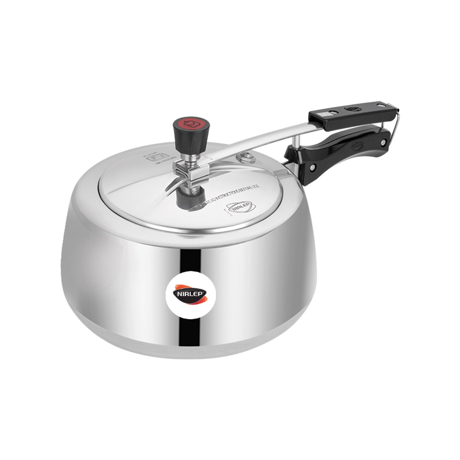 Nutrihealth Inner Lid Handi Shaped Aluminium Pressure Cooker